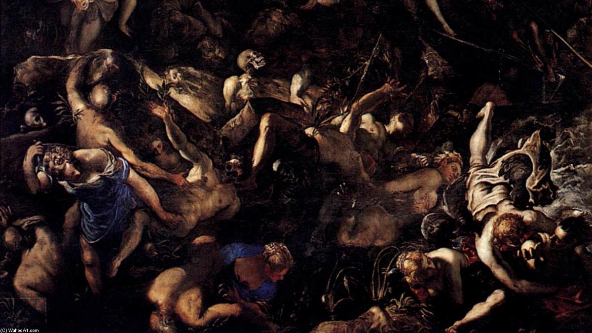 最后 判决 (详细, 油画 通过 tintoretto (jacopo comin) (1518-1594