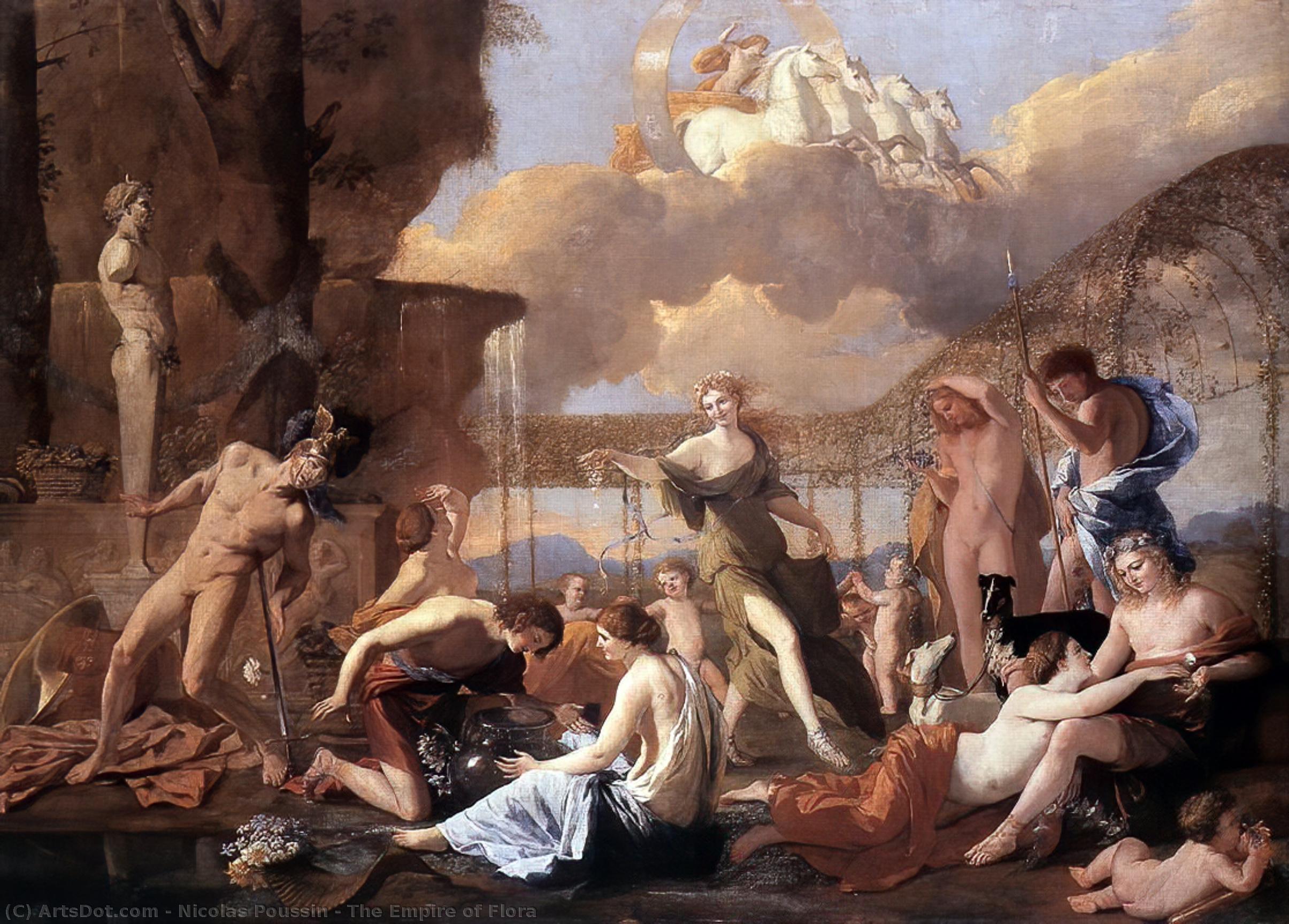 Wikioo.org - The Encyclopedia of Fine Arts - Painting, Artwork by Nicolas Poussin - The Empire of Flora