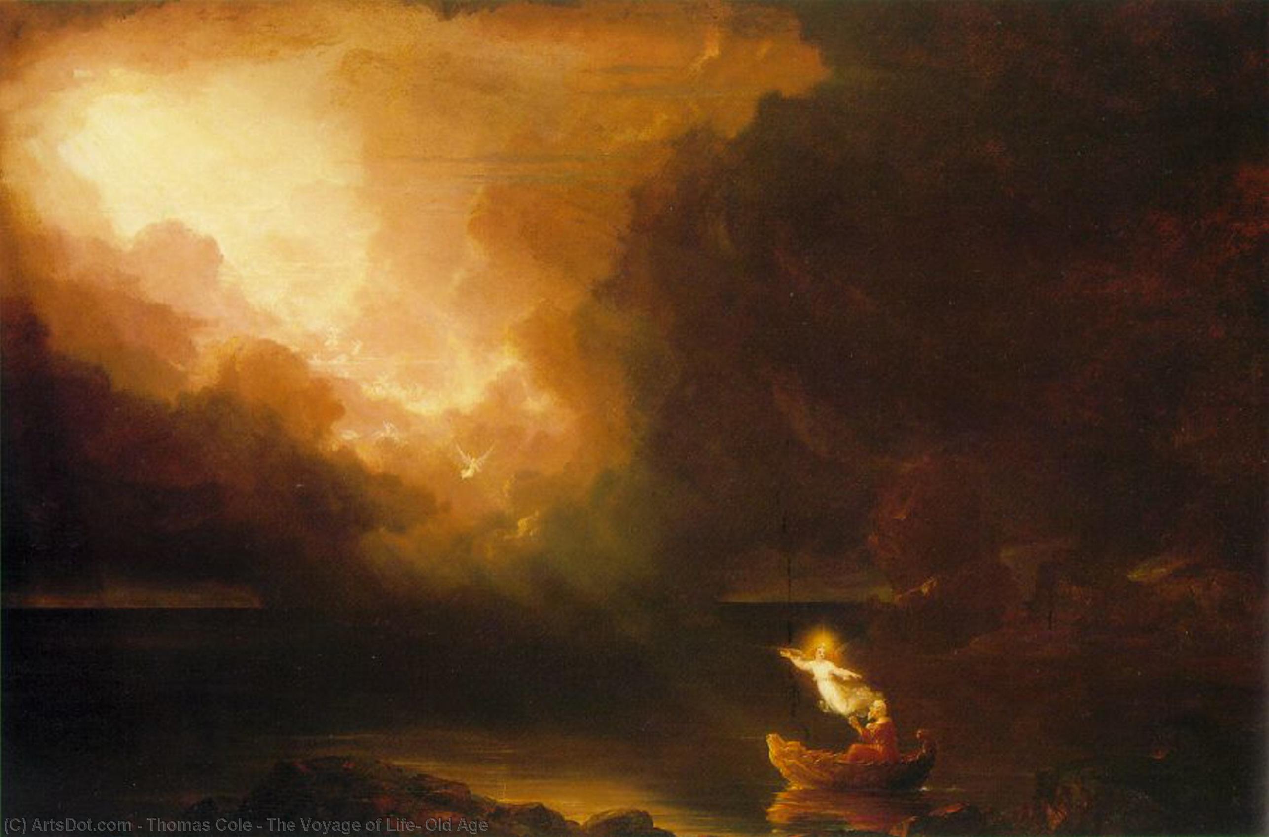 Wikioo.org - The Encyclopedia of Fine Arts - Painting, Artwork by Thomas Cole - The Voyage of Life, Old Age