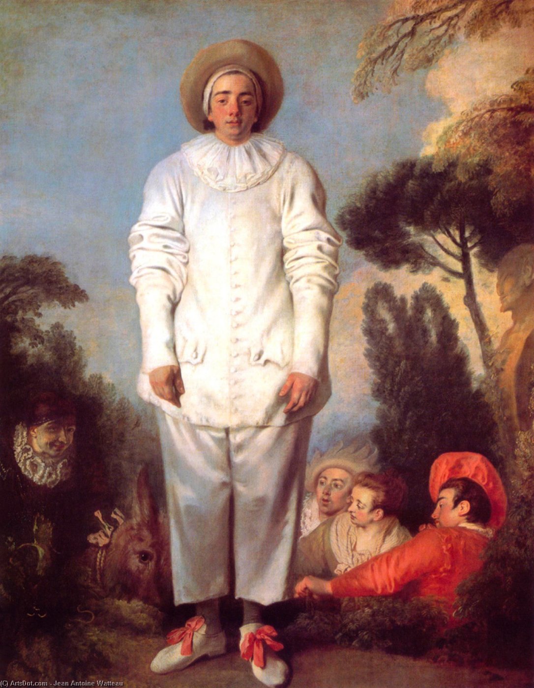 Wikioo.org - The Encyclopedia of Fine Arts - Painting, Artwork by Jean Antoine Watteau - Pierrot