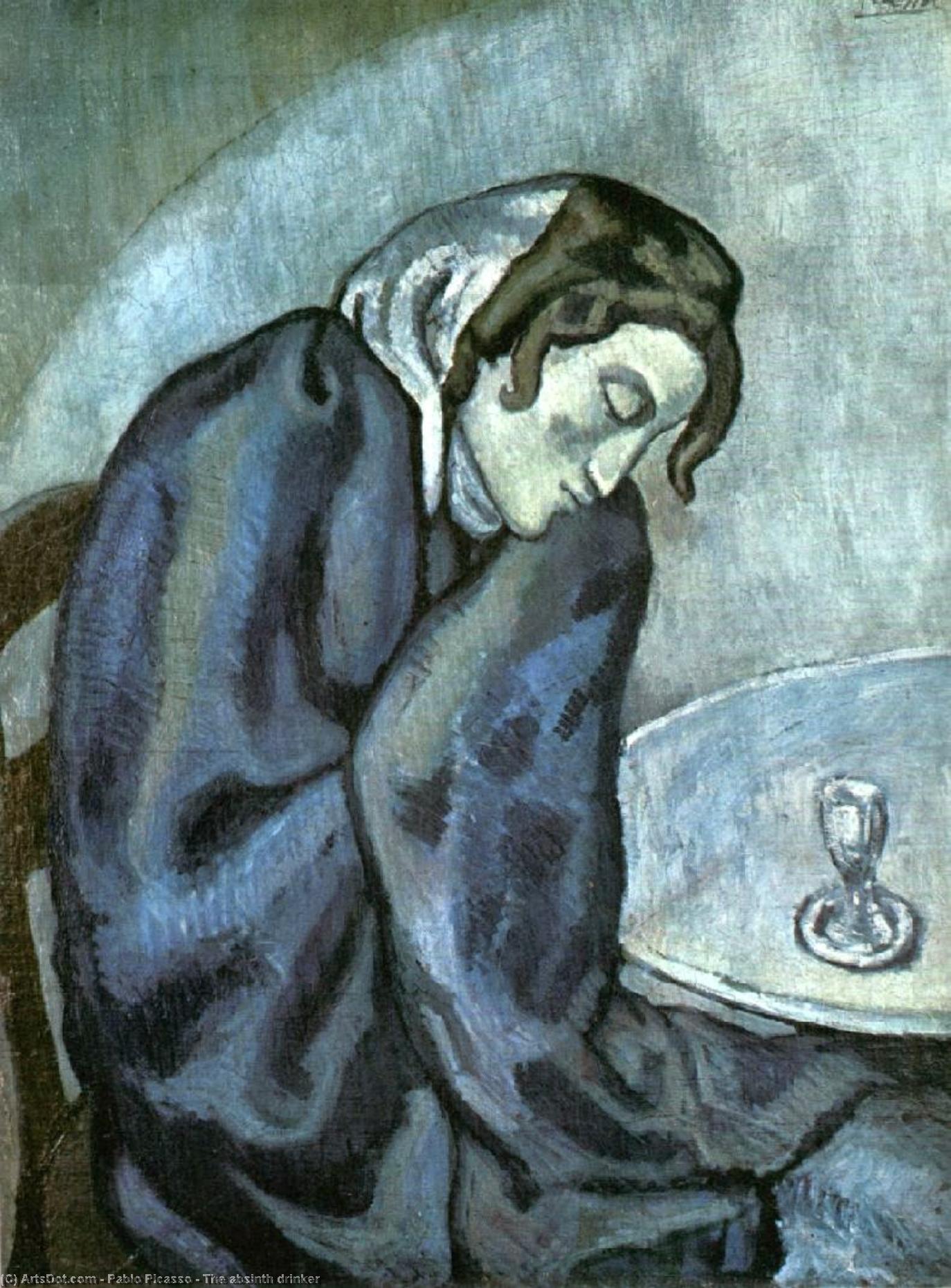 Wikioo.org - The Encyclopedia of Fine Arts - Painting, Artwork by Pablo Picasso - The absinth drinker