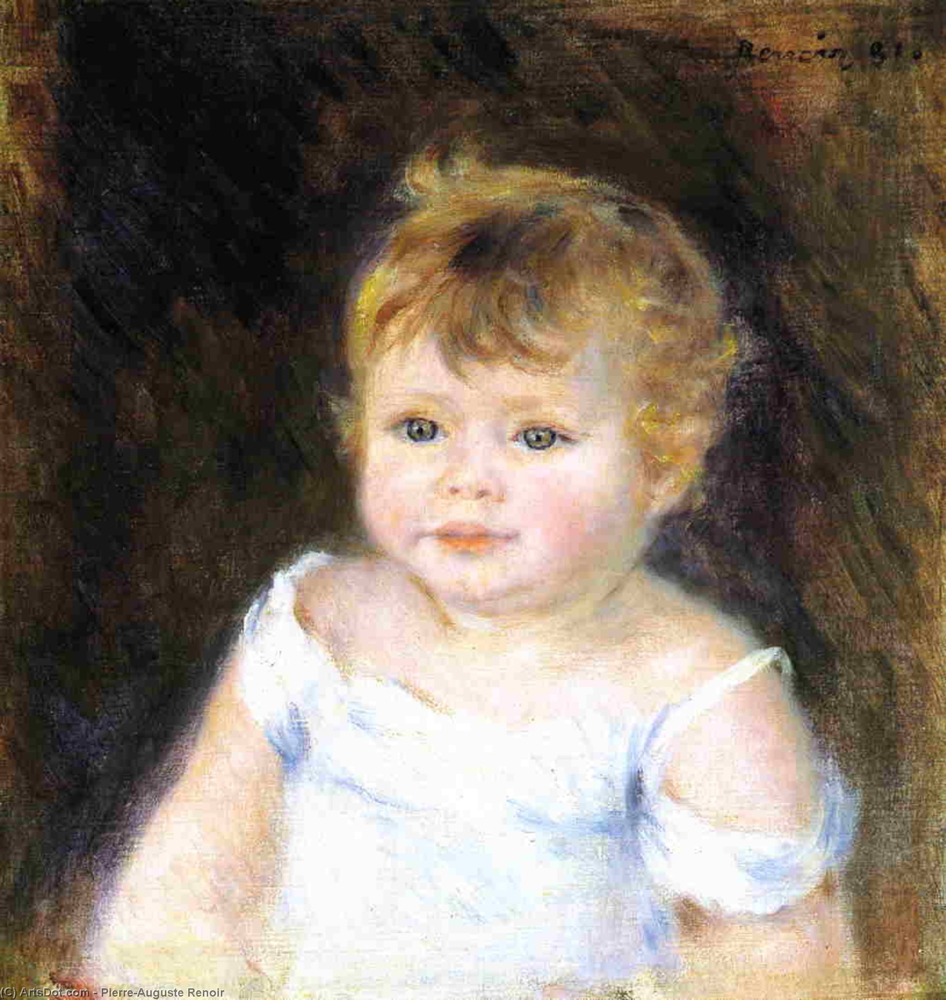 Младенец картина. Pierre-Auguste Renoir 1881. Пьер Огюст Ренуар «портрет Жан Самари». Пьер Огюст Ренуар детский портрет. Огюст Ренуар дети.