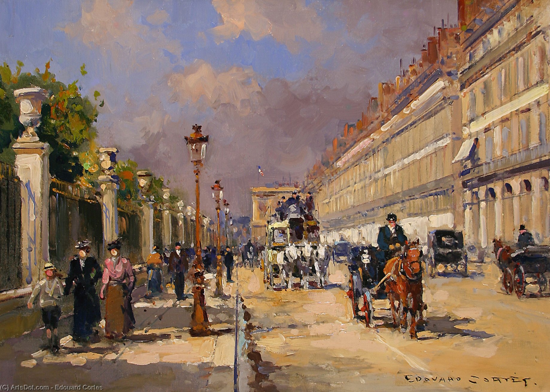 Художники конца 18 и начала 19 зарубежные. Улица риволи в Париже 19 век.