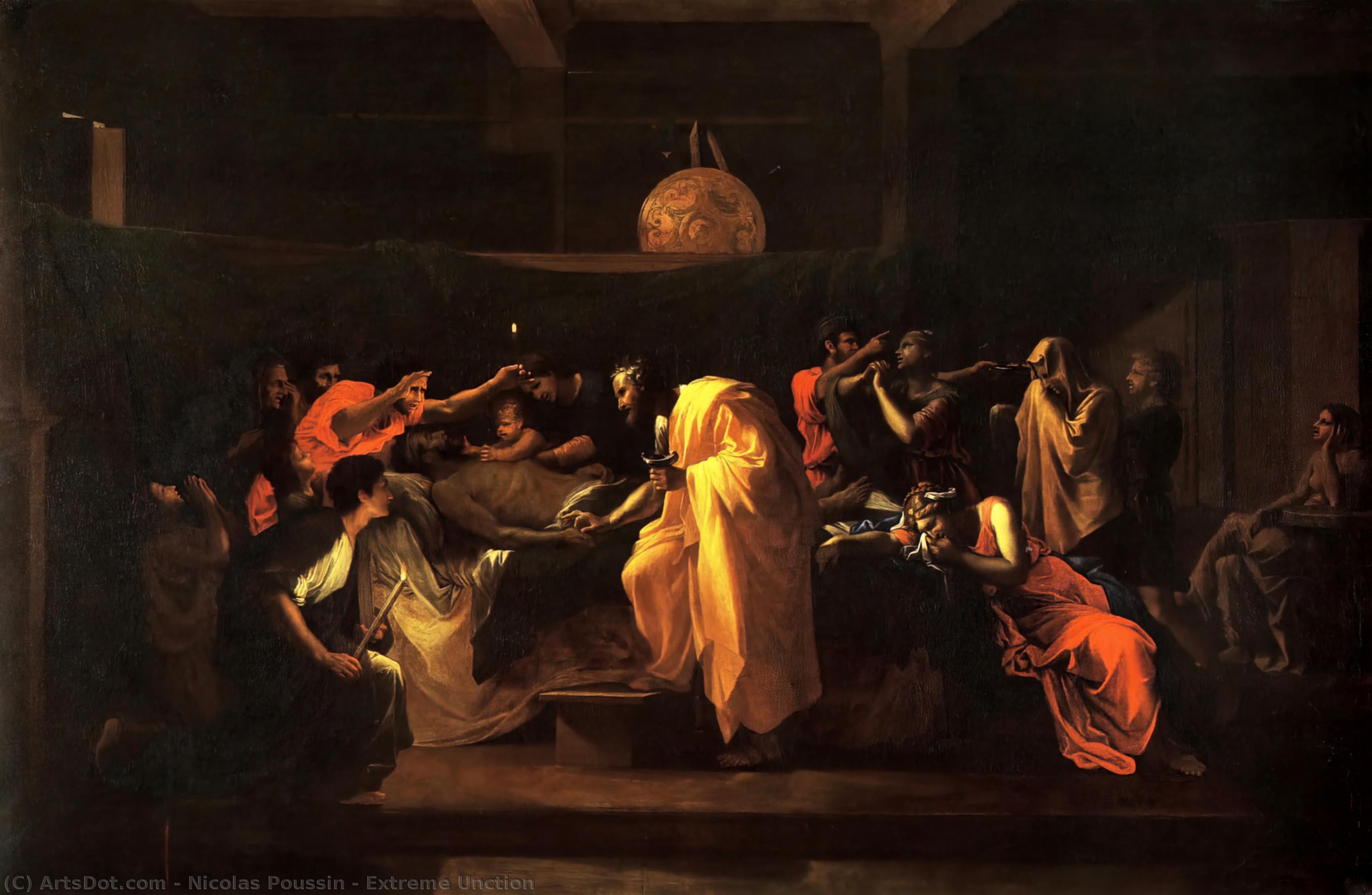 Wikioo.org - The Encyclopedia of Fine Arts - Painting, Artwork by Nicolas Poussin - Extreme Unction