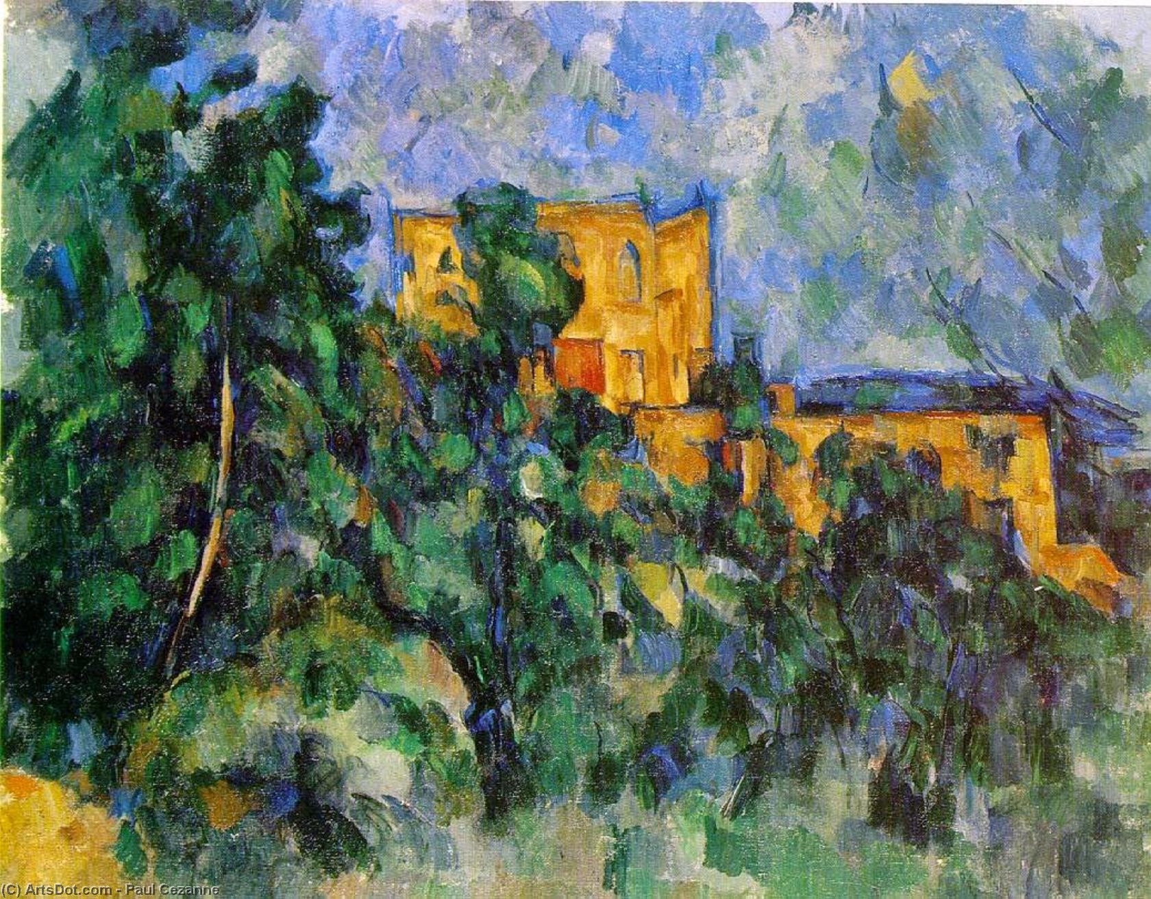 Wikioo.org – L'Enciclopedia delle Belle Arti - Pittura, Opere di Paul Cezanne - chateau noir