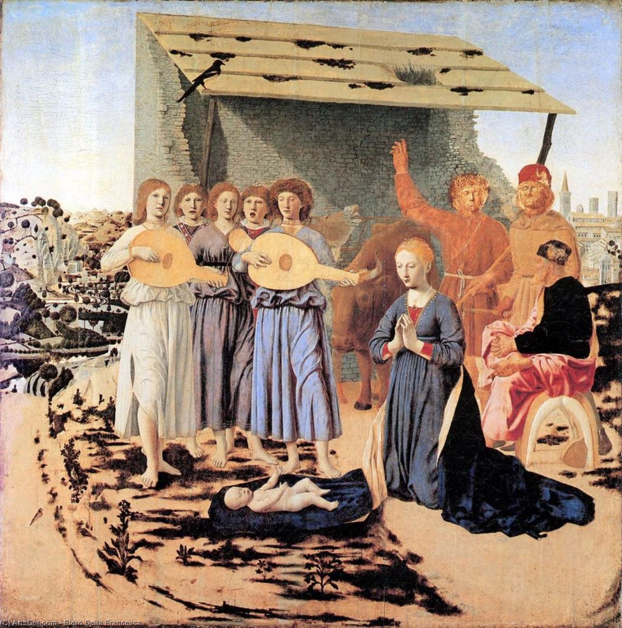 Wikioo.org - The Encyclopedia of Fine Arts - Painting, Artwork by Piero Della Francesca - Nativity