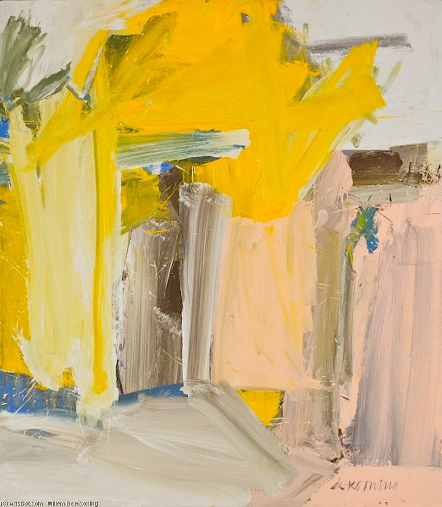 Wikioo.org - The Encyclopedia of Fine Arts - Painting, Artwork by Willem De Kooning - Door to the River