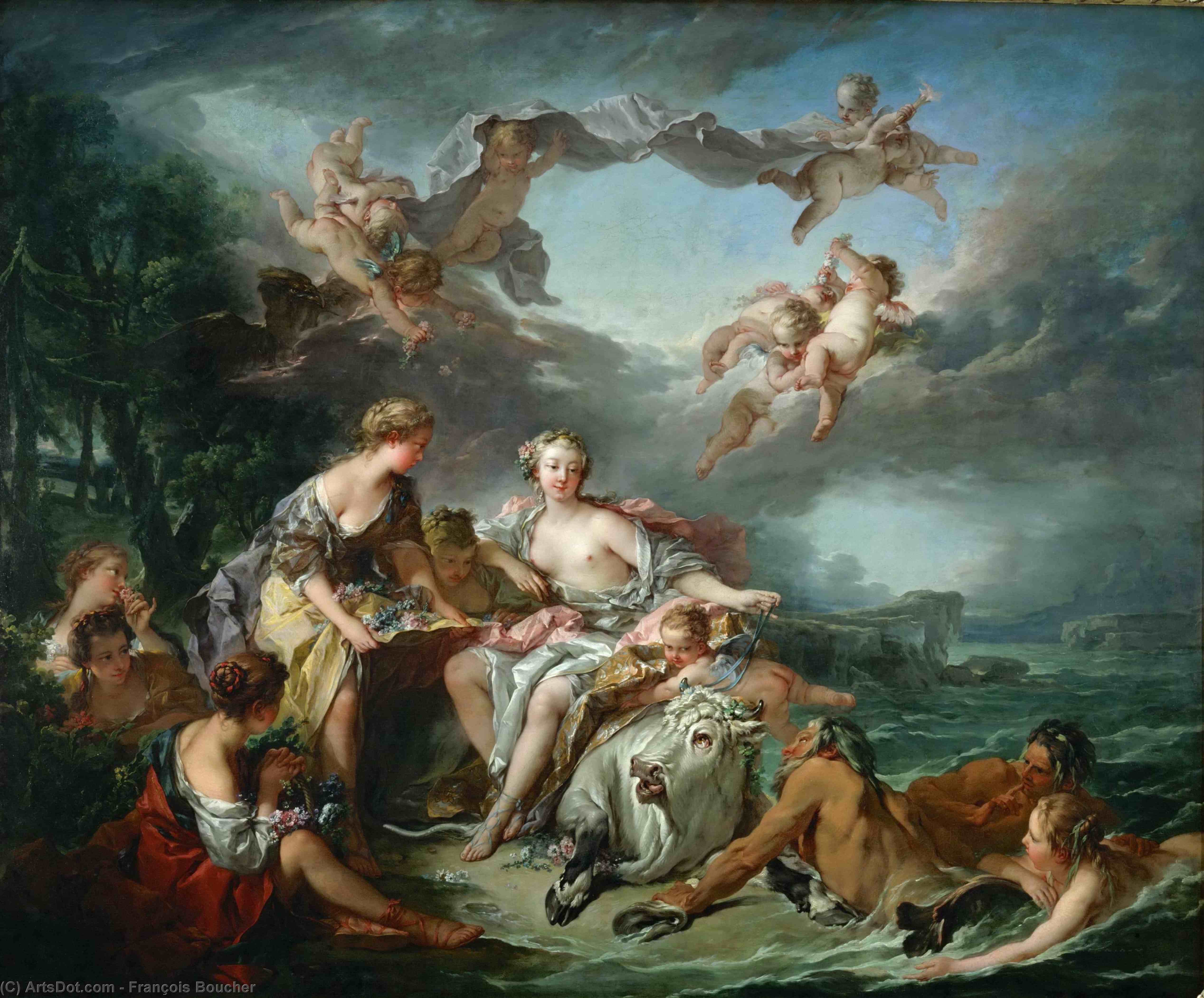 Какие произведения живописи есть. Франсуа Буше похищение Европы. Франсуа Буше Триумф Венеры. Франсуа Буше (1703—1770). Франсуа Буше «Триумф Венеры» (1740).