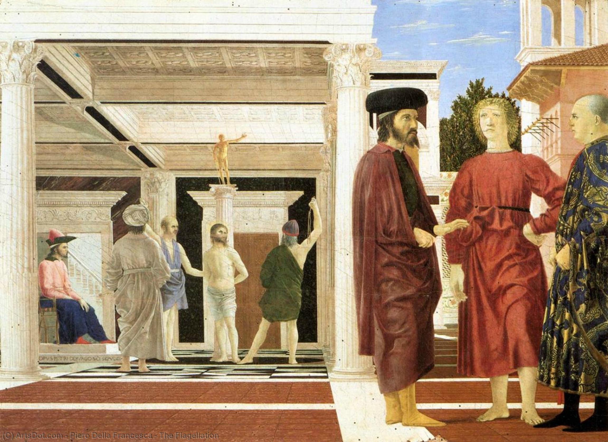Wikioo.org - The Encyclopedia of Fine Arts - Painting, Artwork by Piero Della Francesca - The Flagellation