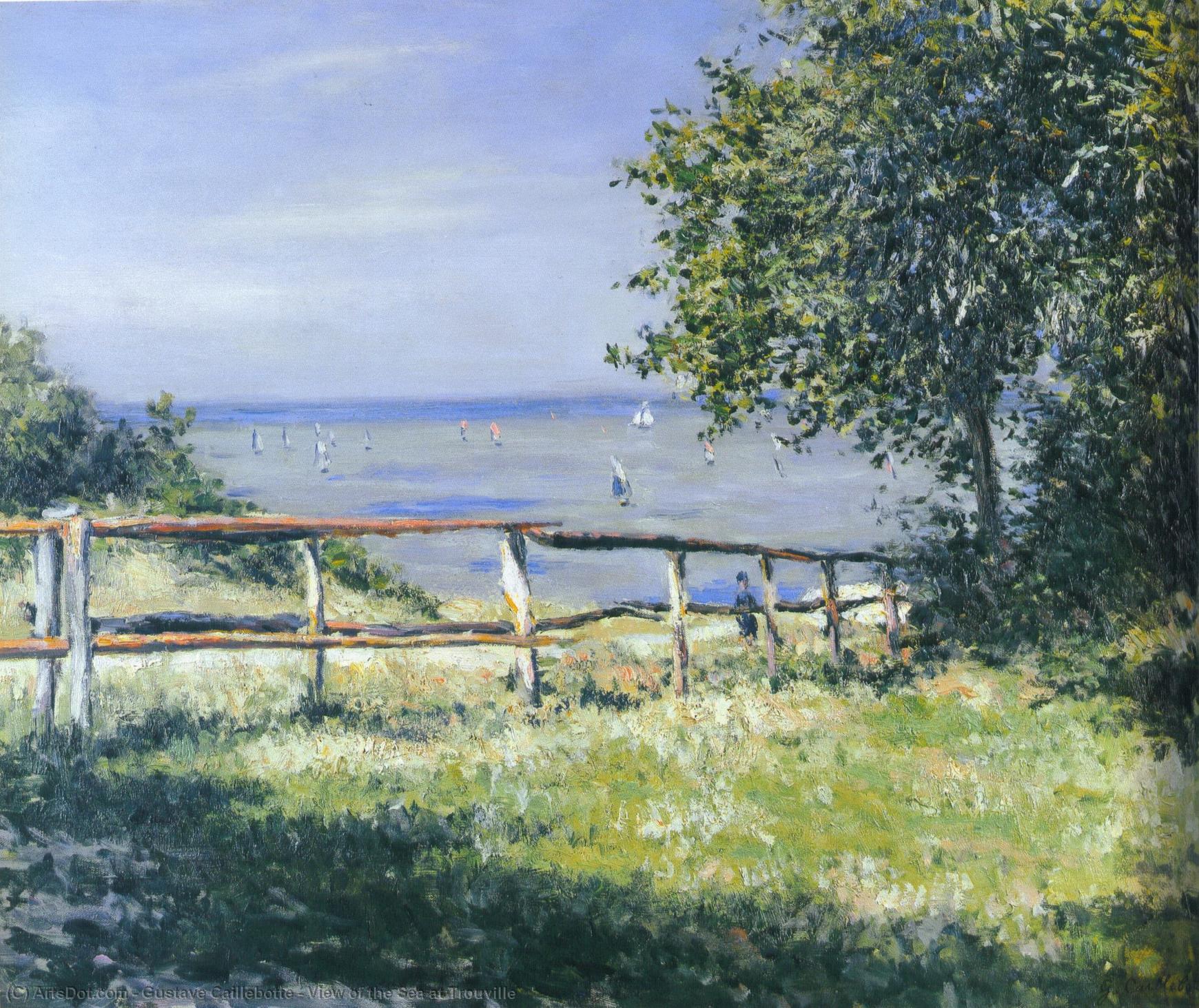 Wikioo.org - The Encyclopedia of Fine Arts - Painting, Artwork by Gustave Caillebotte - View of the Sea at Trouville