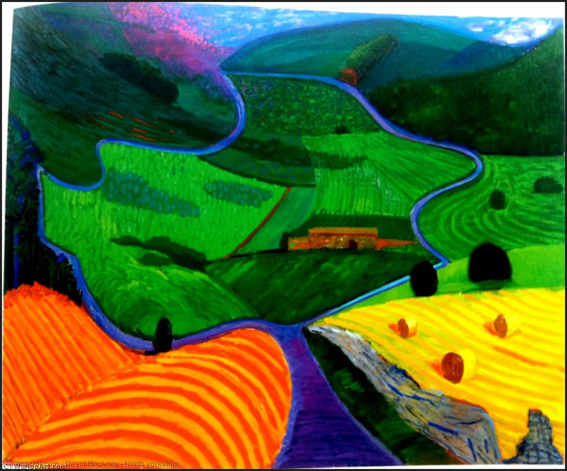 Wikioo.org - The Encyclopedia of Fine Arts - Painting, Artwork by David Hockney - North yorkshire