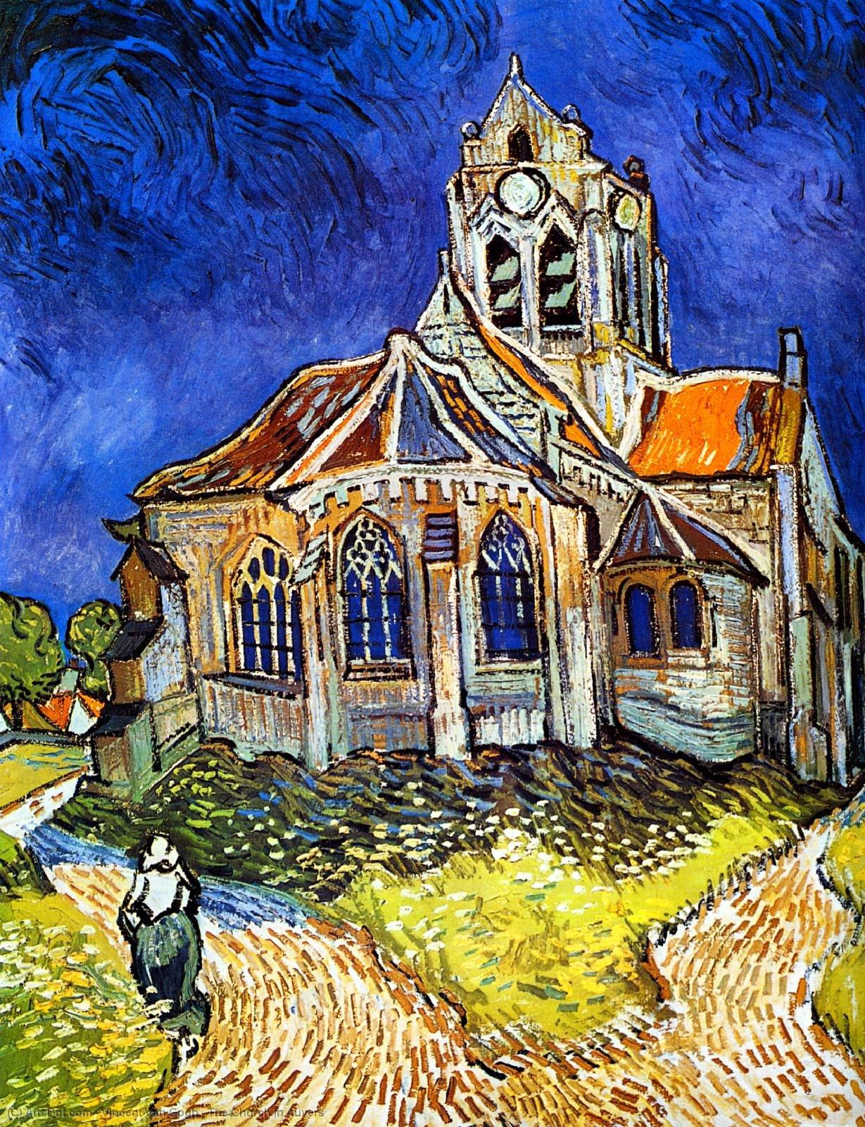 Wikioo.org - The Encyclopedia of Fine Arts - Painting, Artwork by Vincent Van Gogh - The Church in Auvers