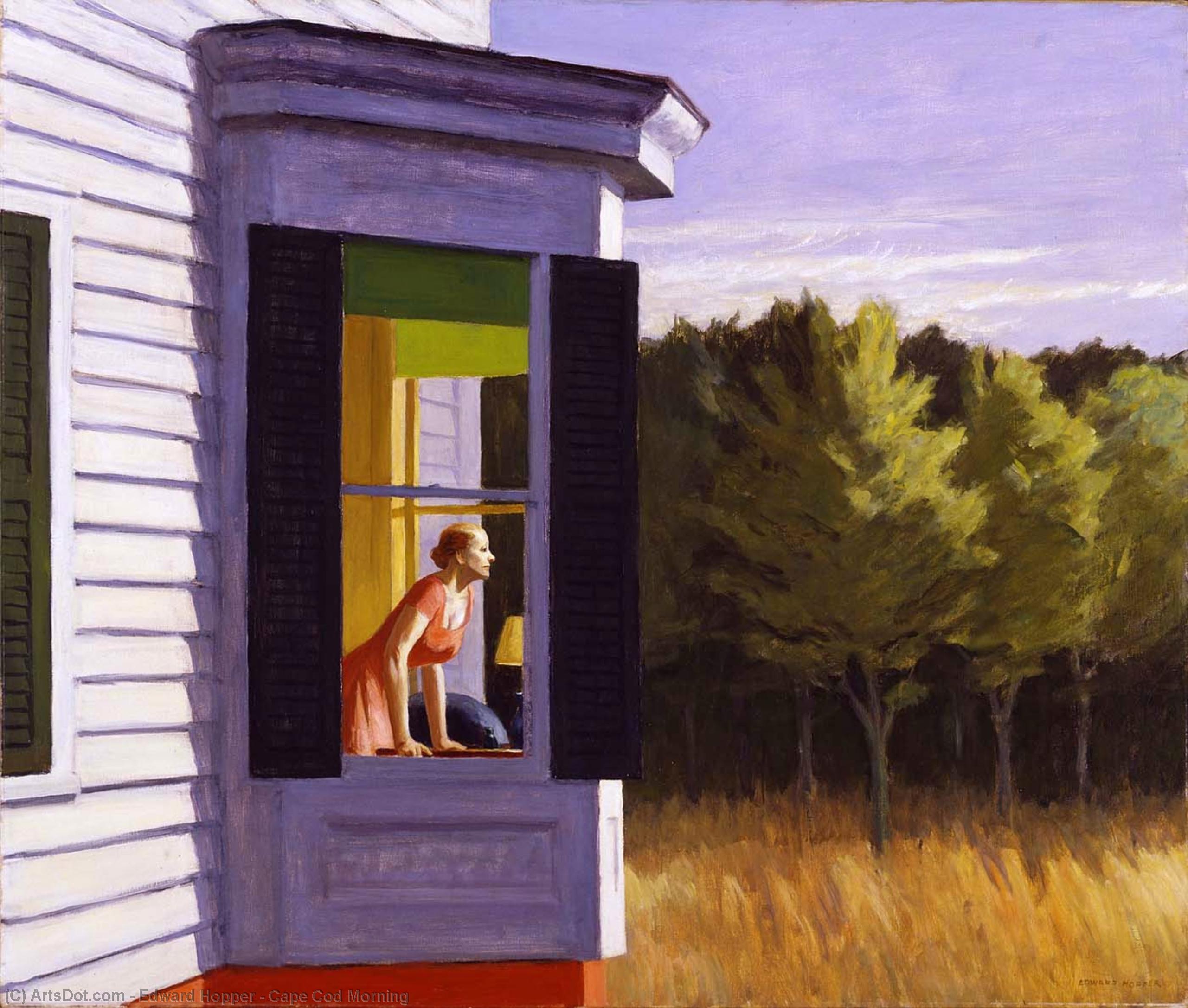 Wikioo.org - The Encyclopedia of Fine Arts - Painting, Artwork by Edward Hopper - Cape Cod Morning