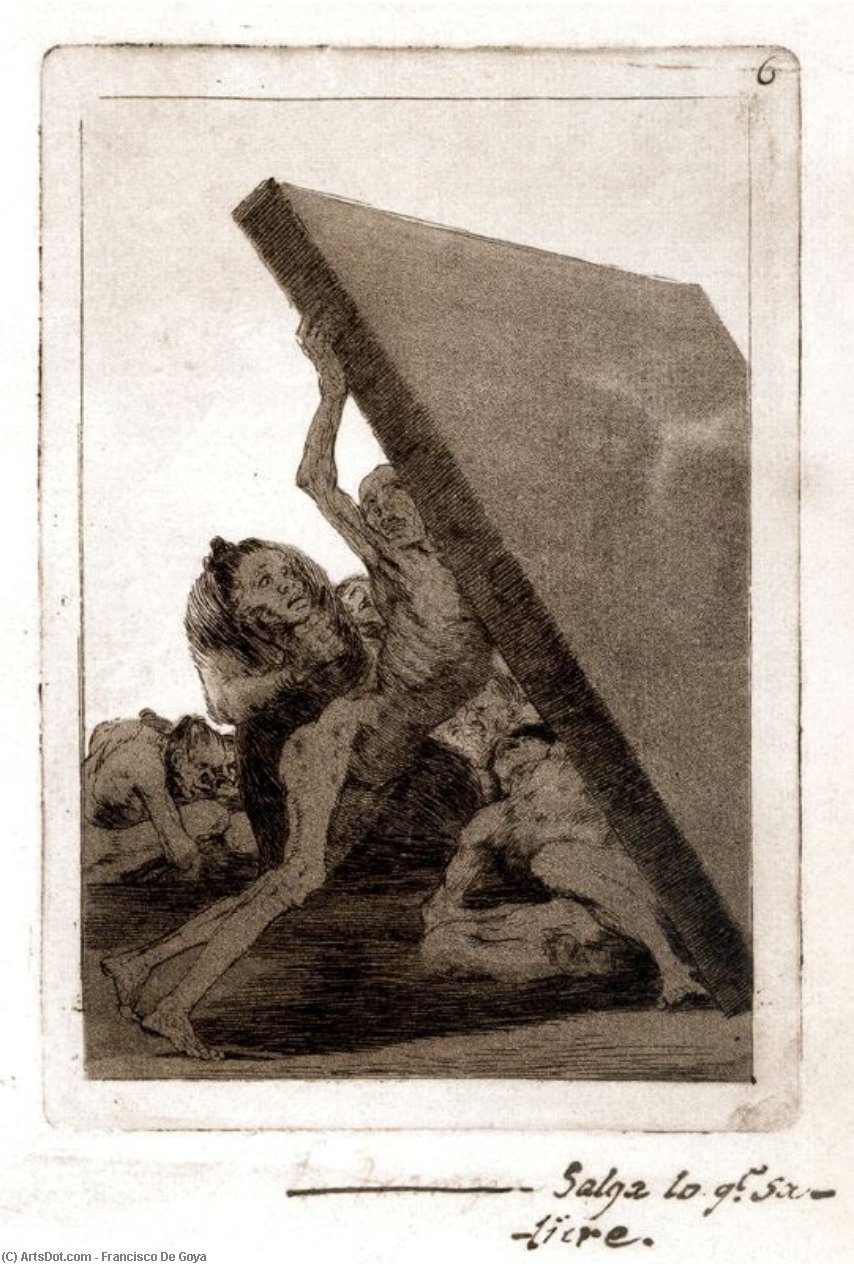 Wikioo.org - The Encyclopedia of Fine Arts - Painting, Artwork by Francisco De Goya - Y aun no se van! 1