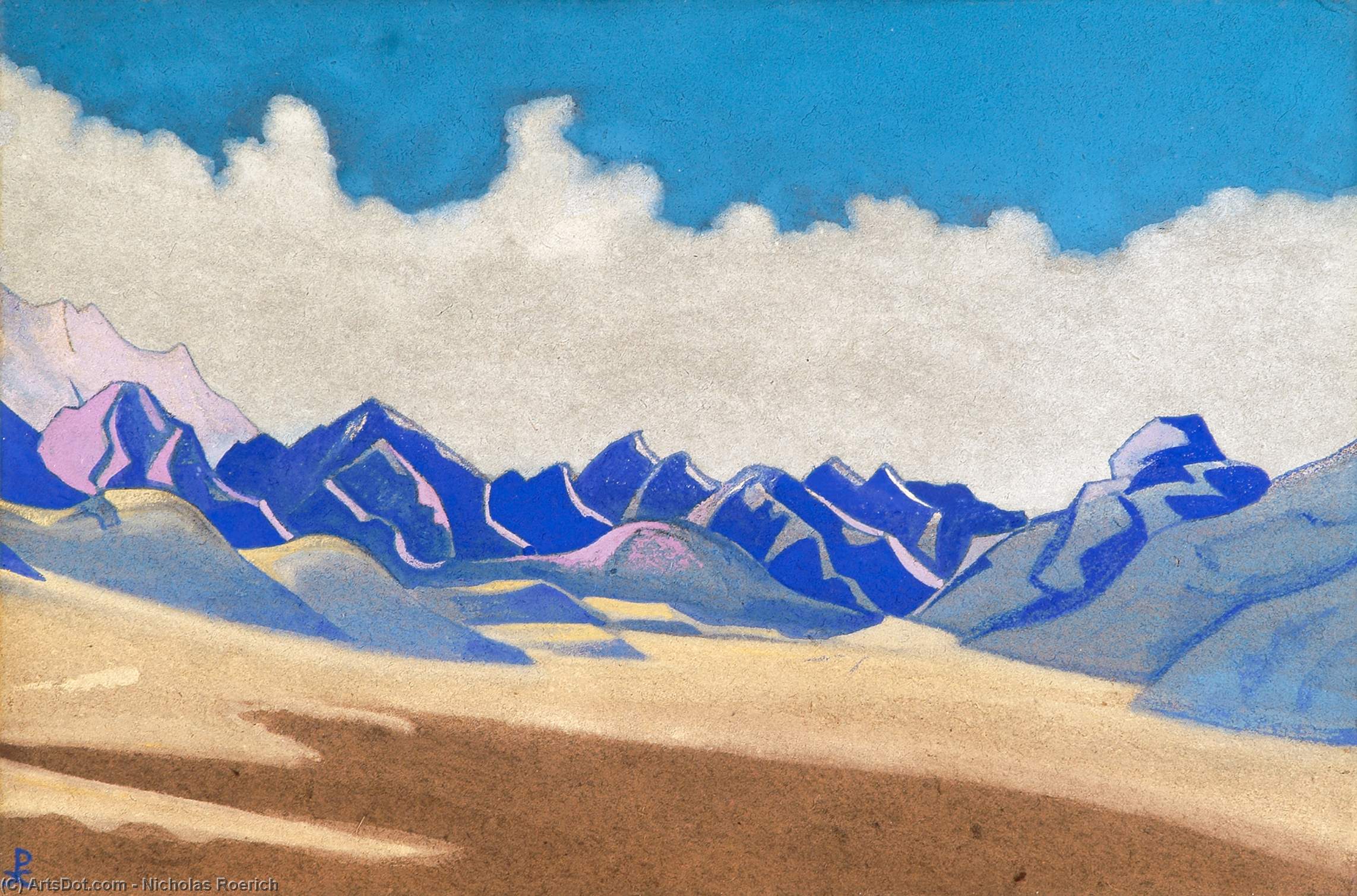 WikiOO.org - Encyclopedia of Fine Arts - Malba, Artwork Nicholas Roerich - Karakoram. Path to Turkestan