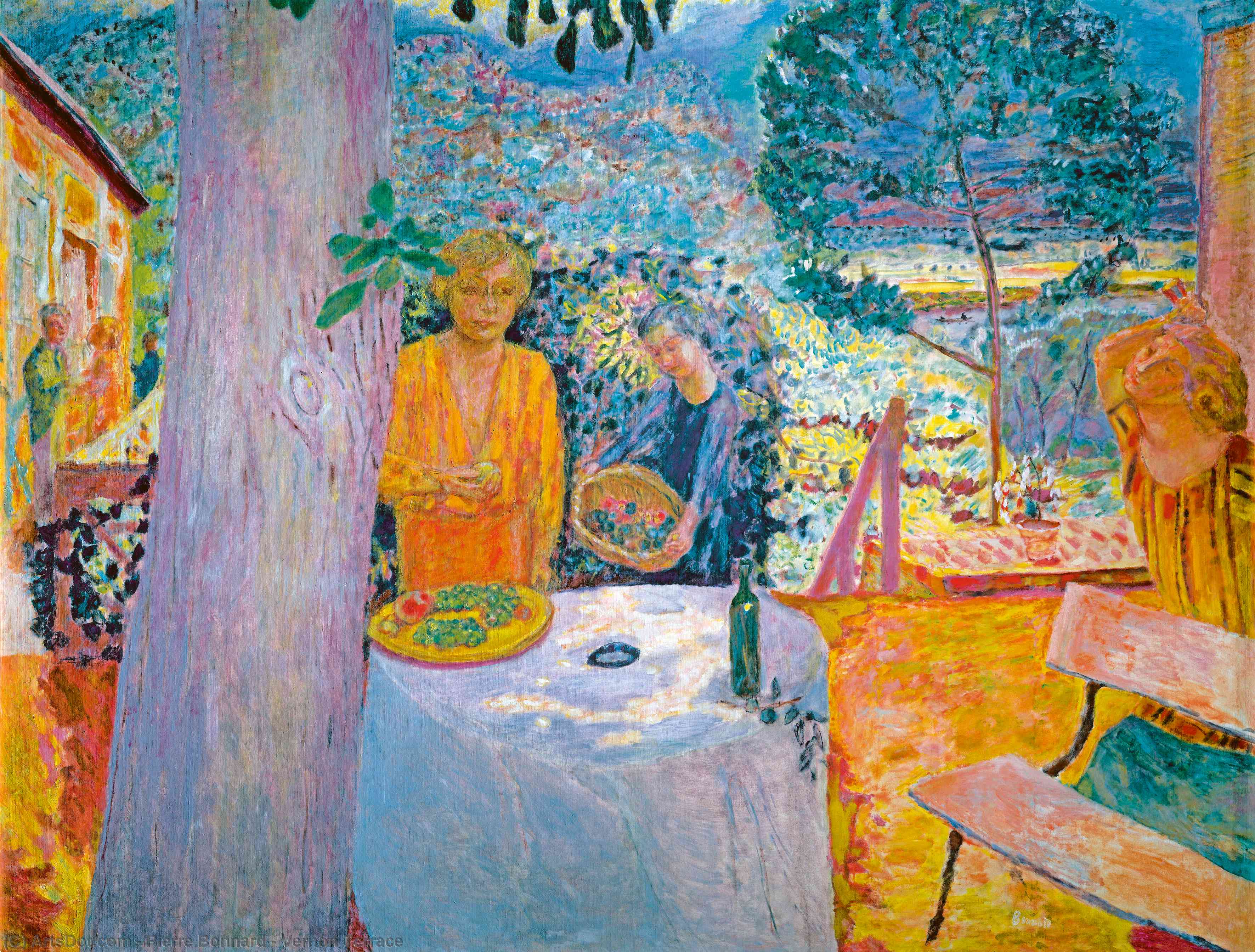 Wikioo.org - The Encyclopedia of Fine Arts - Painting, Artwork by Pierre Bonnard - Vernon Terrace