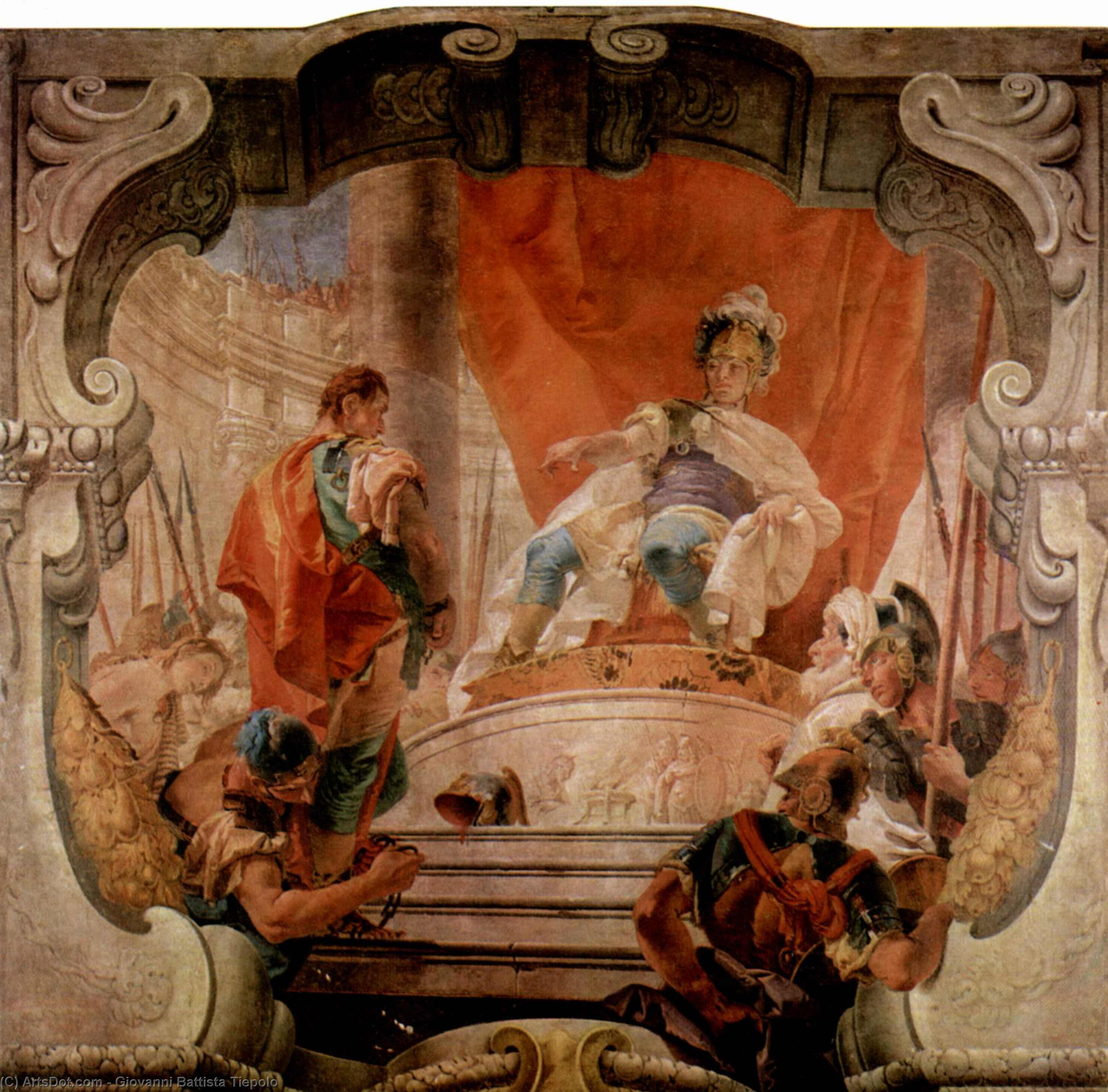 Wikioo.org - The Encyclopedia of Fine Arts - Painting, Artwork by Giovanni Battista Tiepolo - Scipio and a Slave