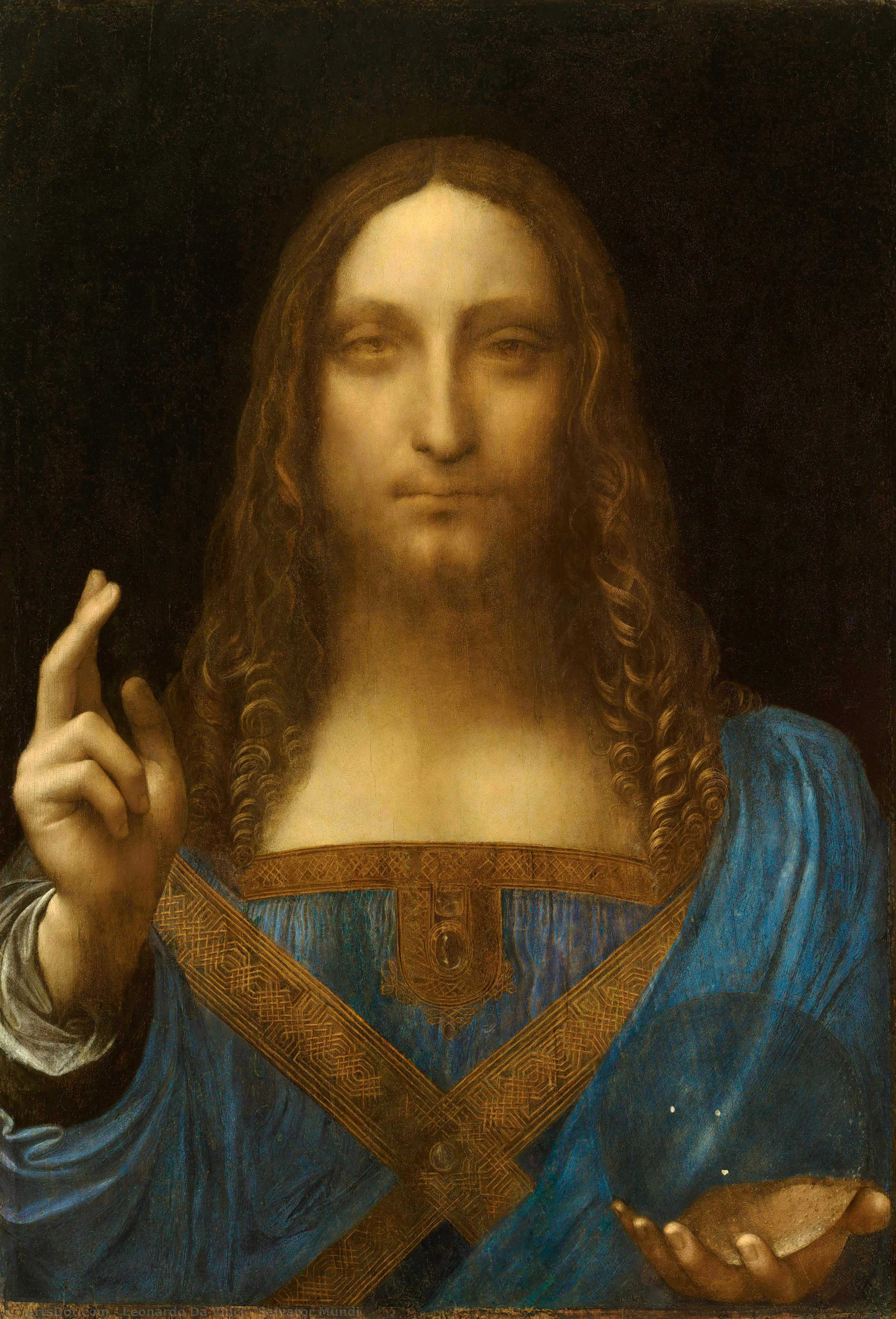 Wikioo.org - The Encyclopedia of Fine Arts - Painting, Artwork by Leonardo Da Vinci - Salvator Mundi