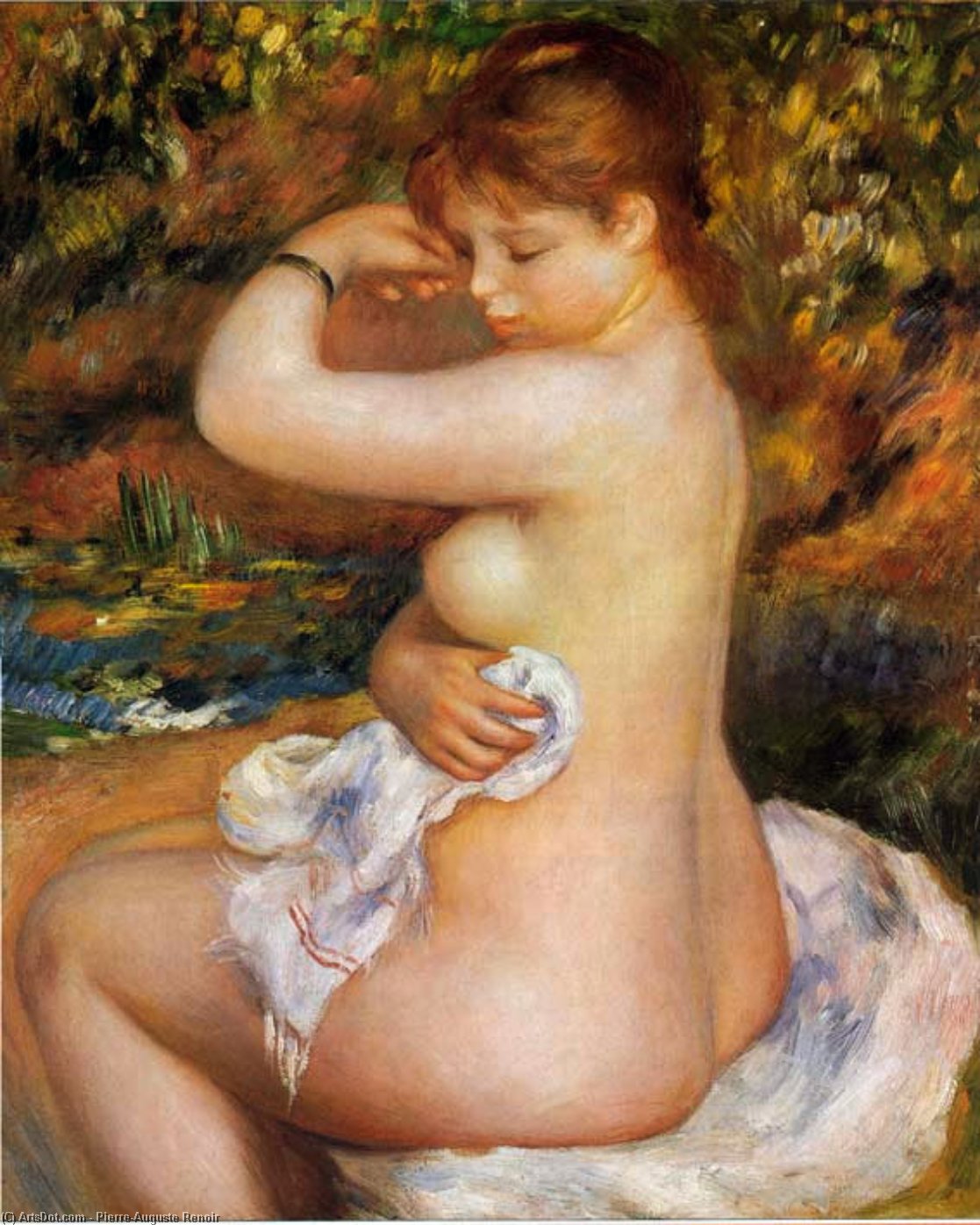 Wikioo.org – La Enciclopedia de las Bellas Artes - Pintura, Obras de arte de Pierre-Auguste Renoir - Después del baño