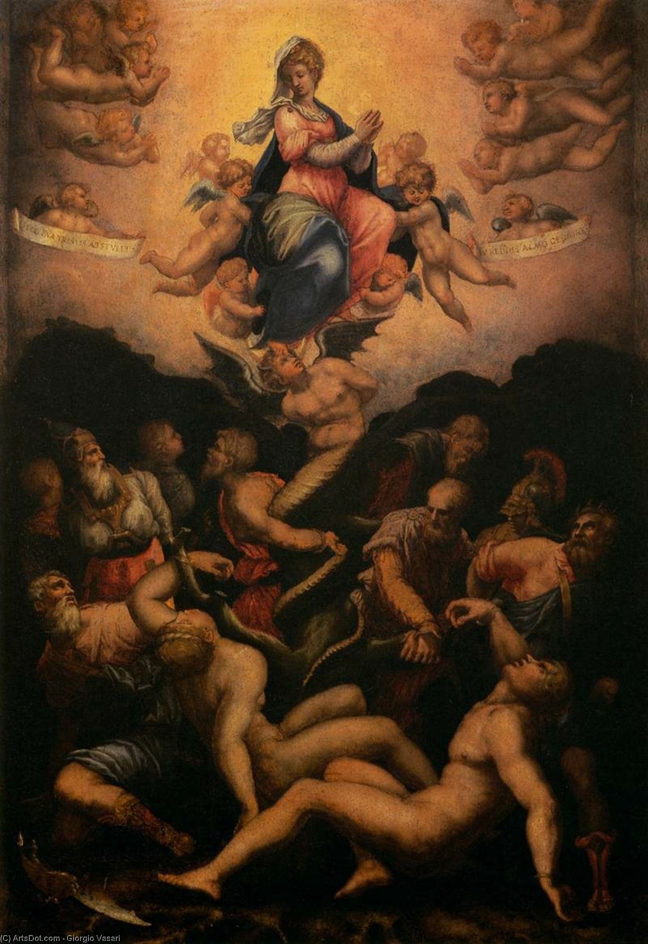 comprender práctico Ambientalista alegoría de el inmaculada concepción - Giorgio Vasari | Wikioo.org – La  Enciclopedia de las Bellas Artes