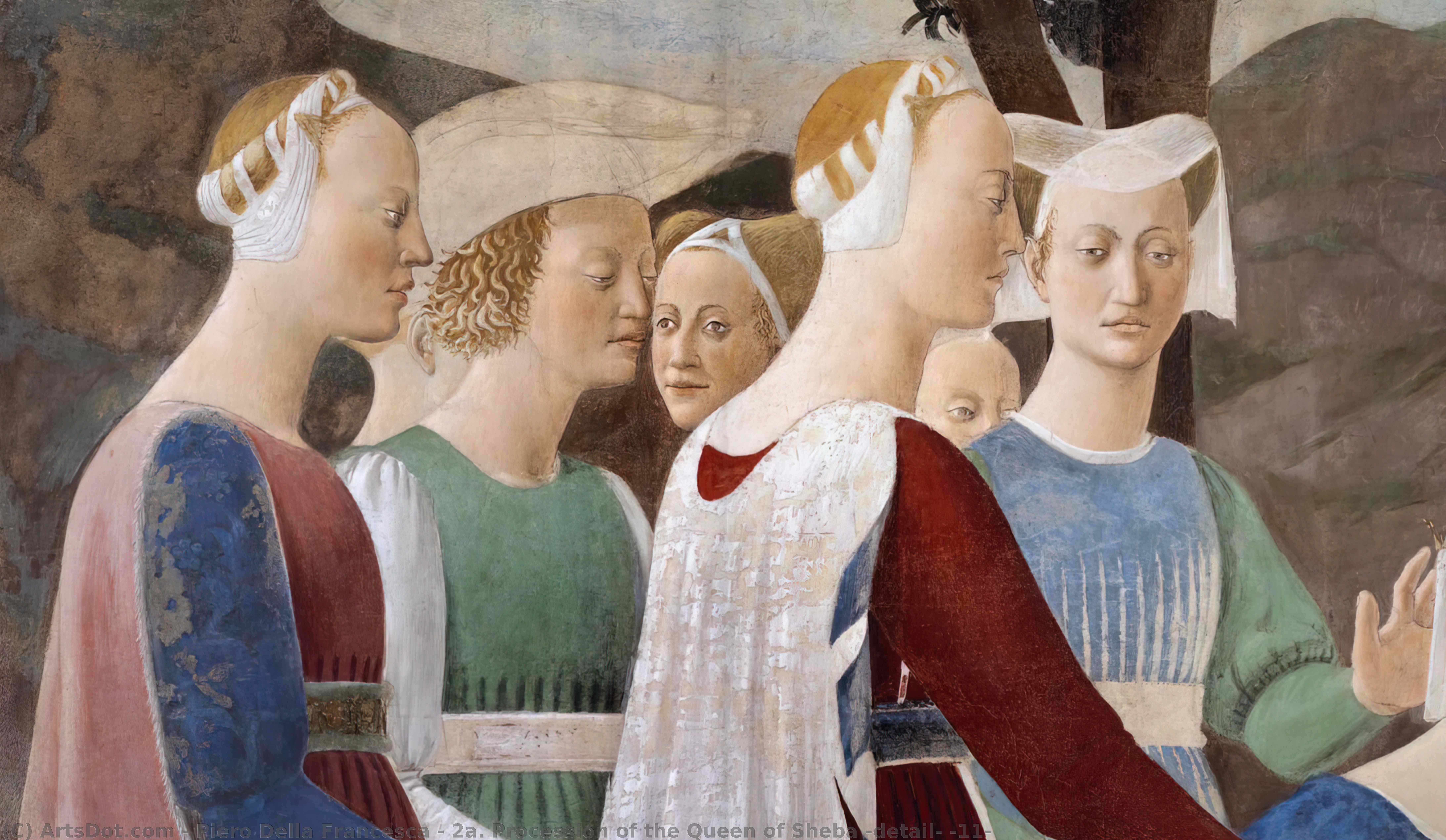 Wikioo.org - The Encyclopedia of Fine Arts - Painting, Artwork by Piero Della Francesca - 2a. Procession of the Queen of Sheba (detail) (11)
