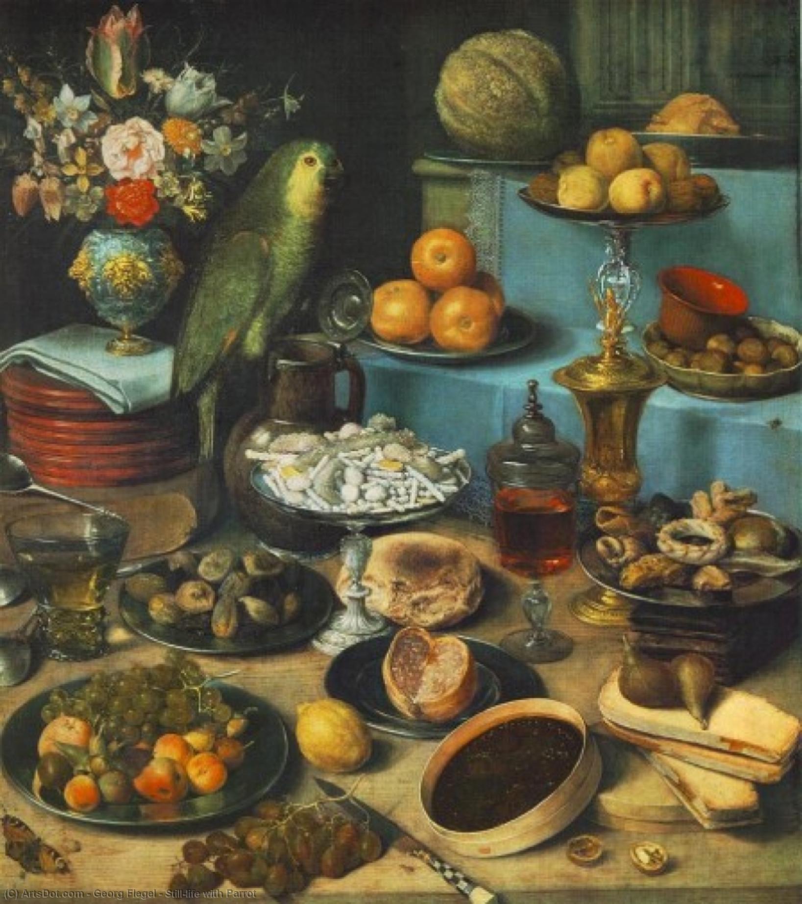 Stilllife with Parrot Flegel The Encyclopedia
