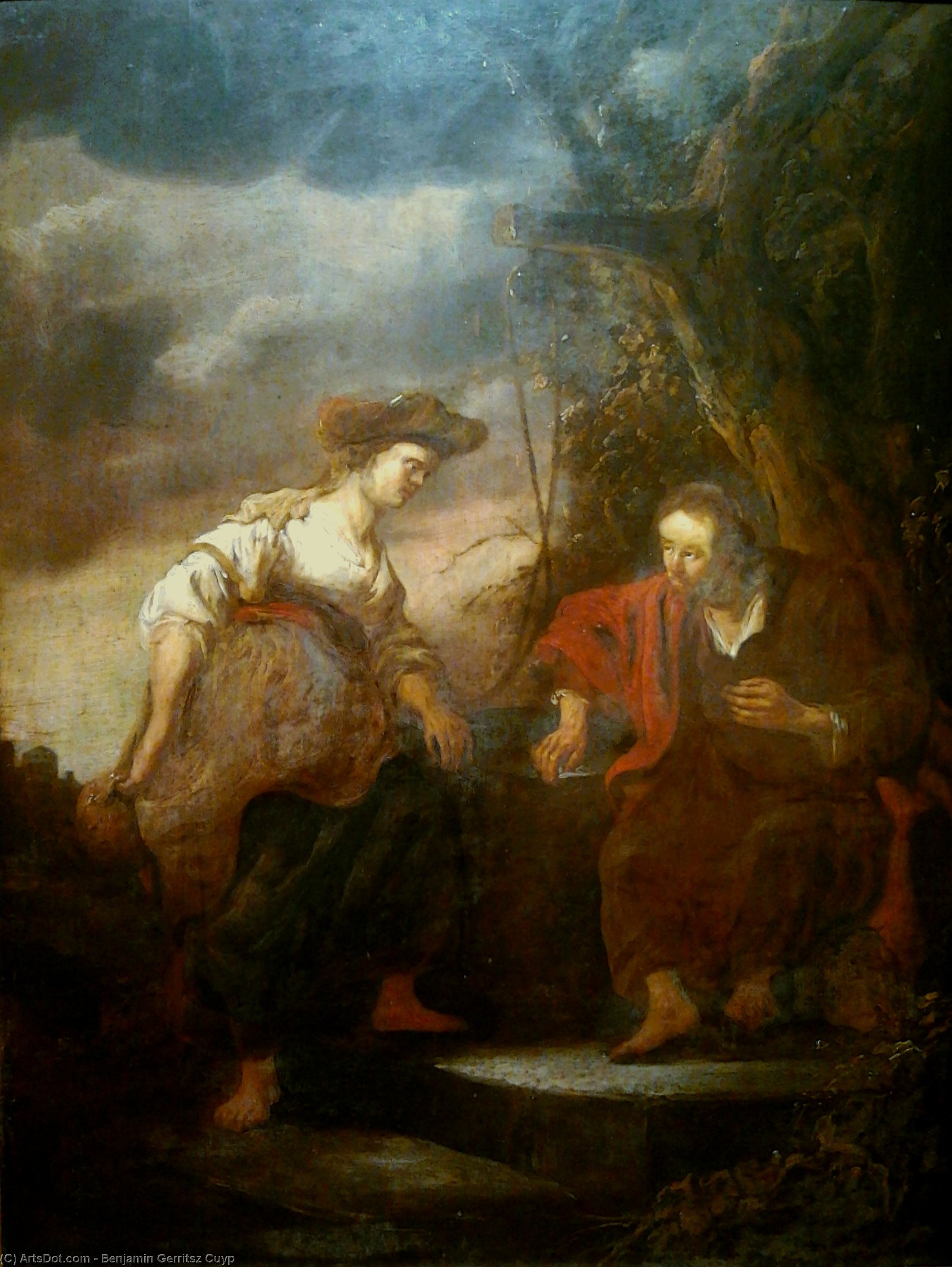 Wikioo.org - The Encyclopedia of Fine Arts - Painting, Artwork by Benjamin Gerritsz Cuyp - Christ and the Samaritan woman.