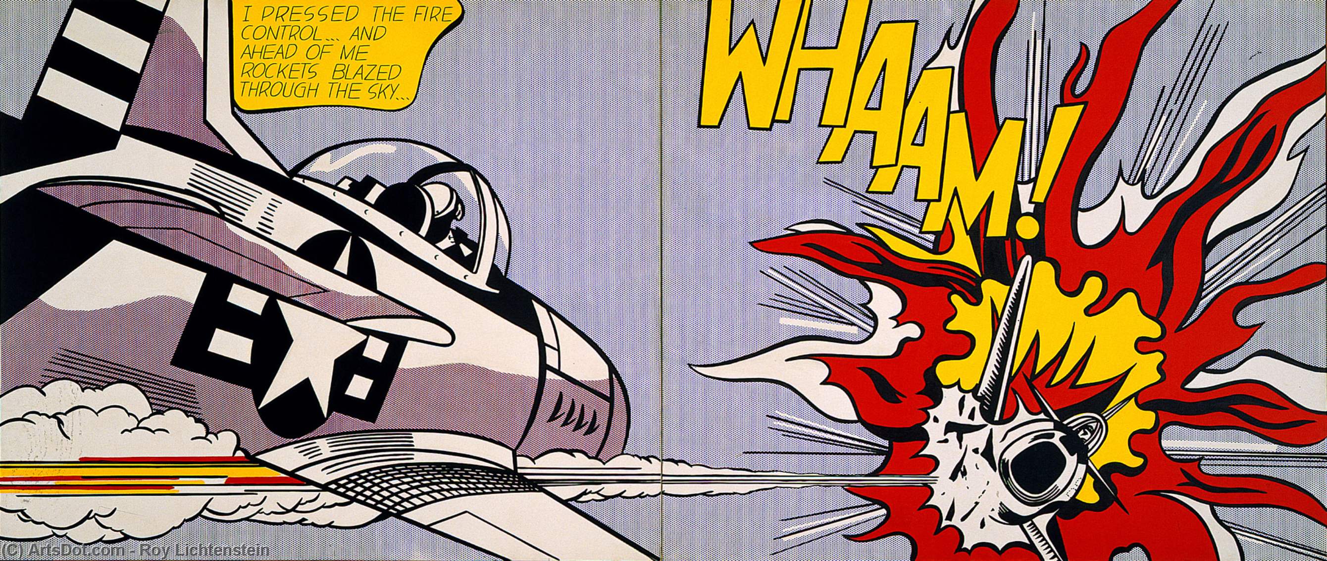 Wikioo.org - The Encyclopedia of Fine Arts - Painting, Artwork by Roy Lichtenstein - Wham