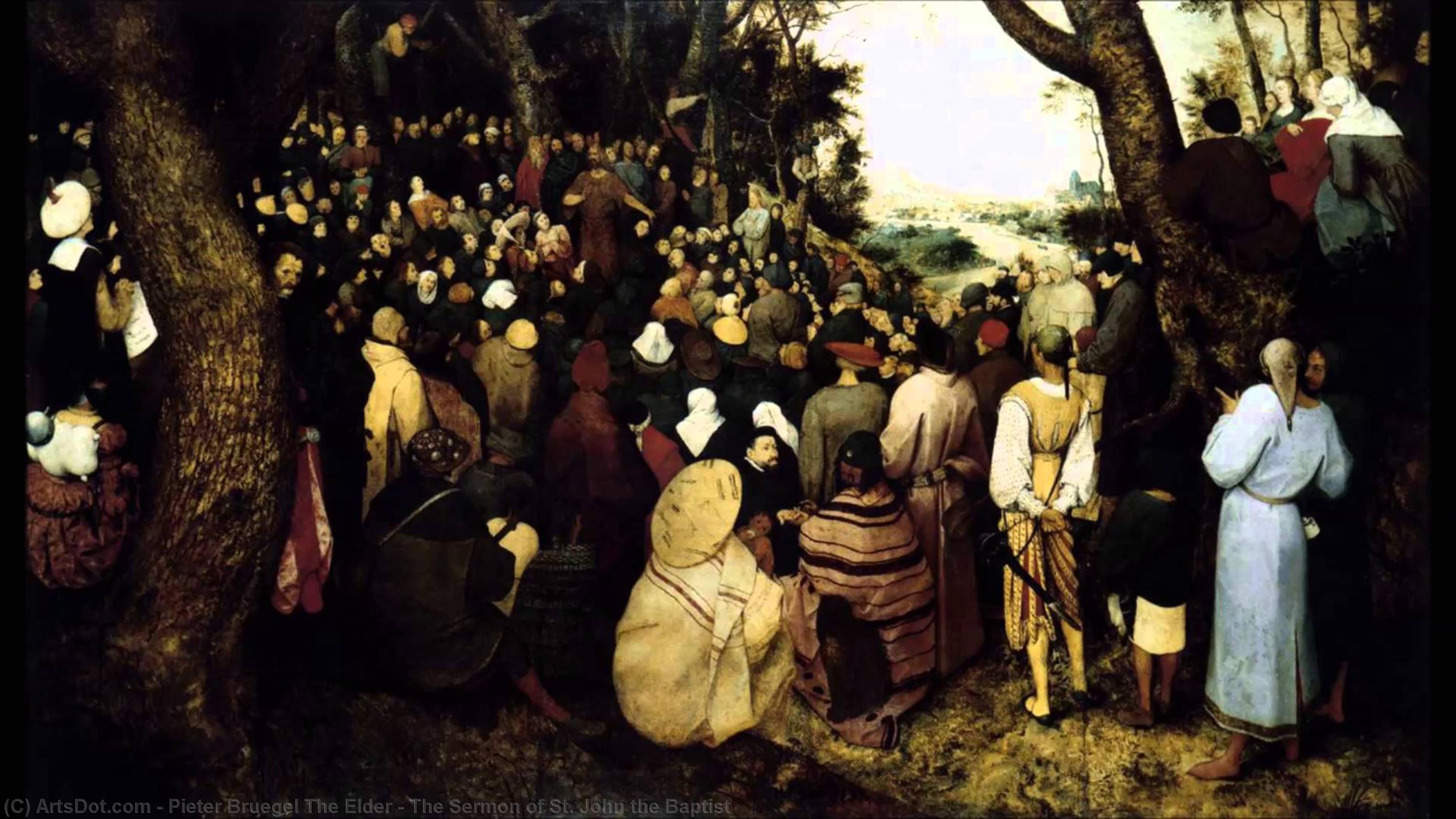 Wikioo.org - The Encyclopedia of Fine Arts - Painting, Artwork by Pieter Bruegel The Elder - The Sermon of St. John the Baptist
