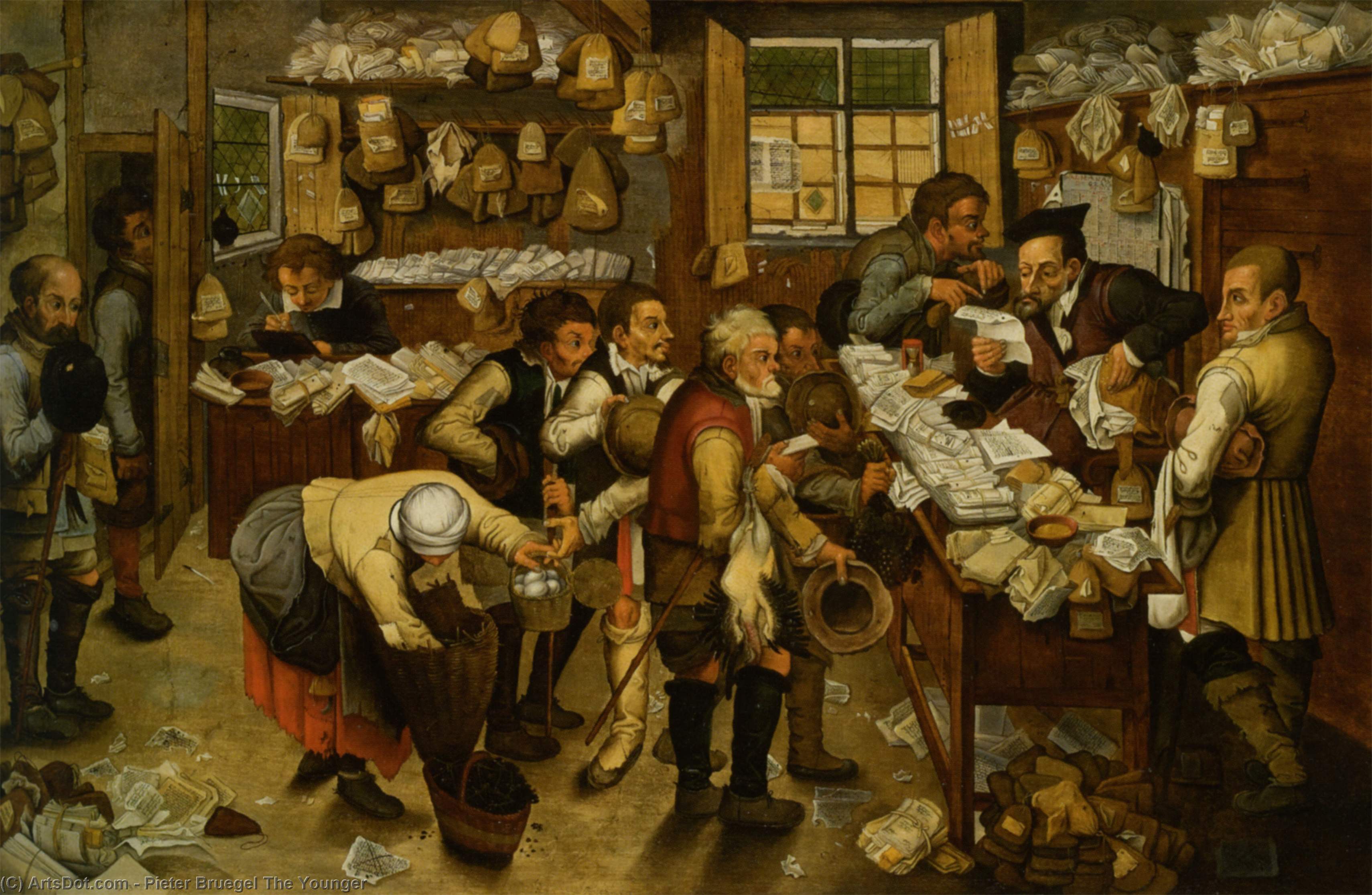 Wikioo.org - The Encyclopedia of Fine Arts - Painting, Artwork by Pieter Bruegel The Younger - The Payment of Tithes