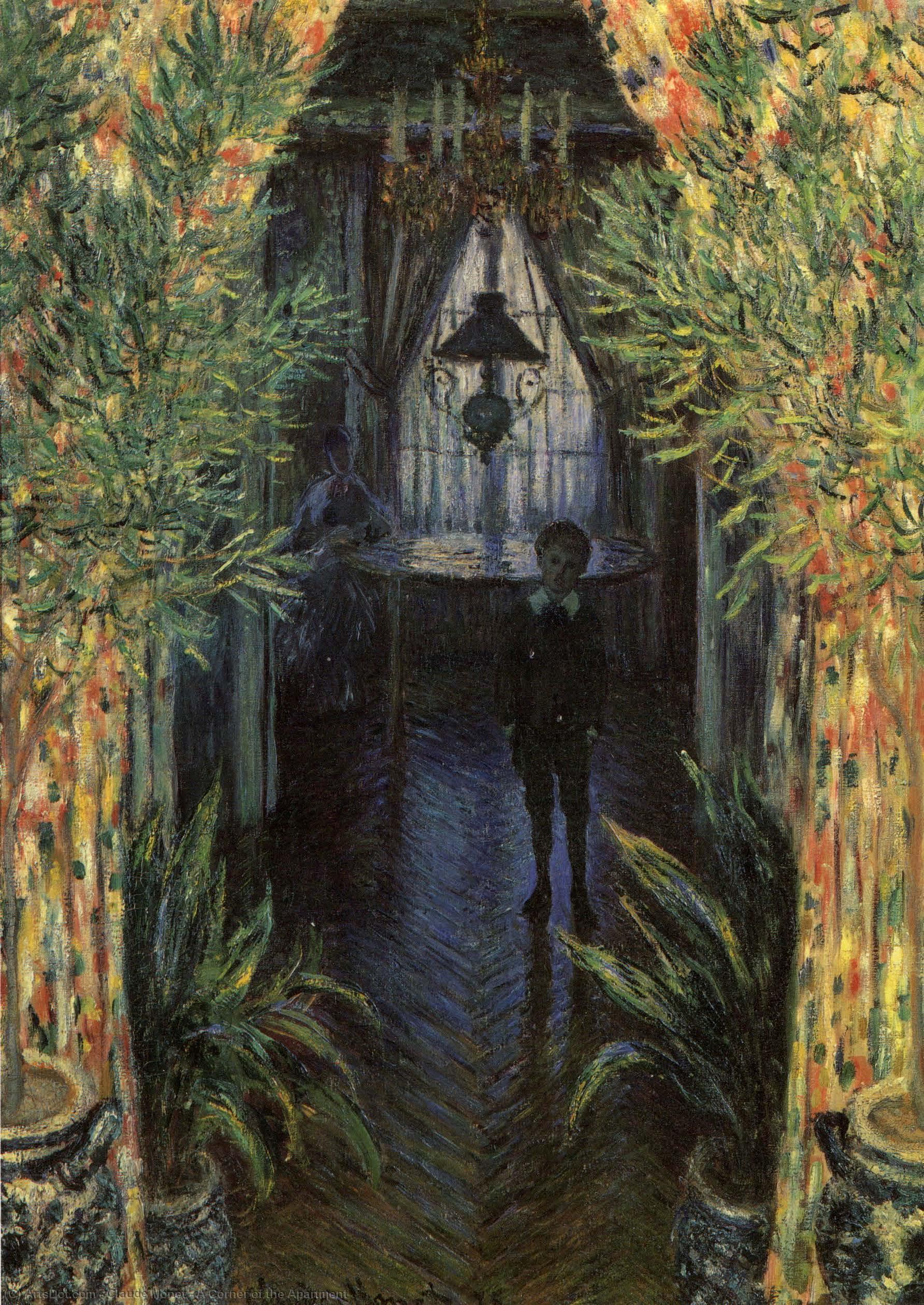 Wikioo.org - The Encyclopedia of Fine Arts - Painting, Artwork by Claude Monet - A Corner of the Apartment