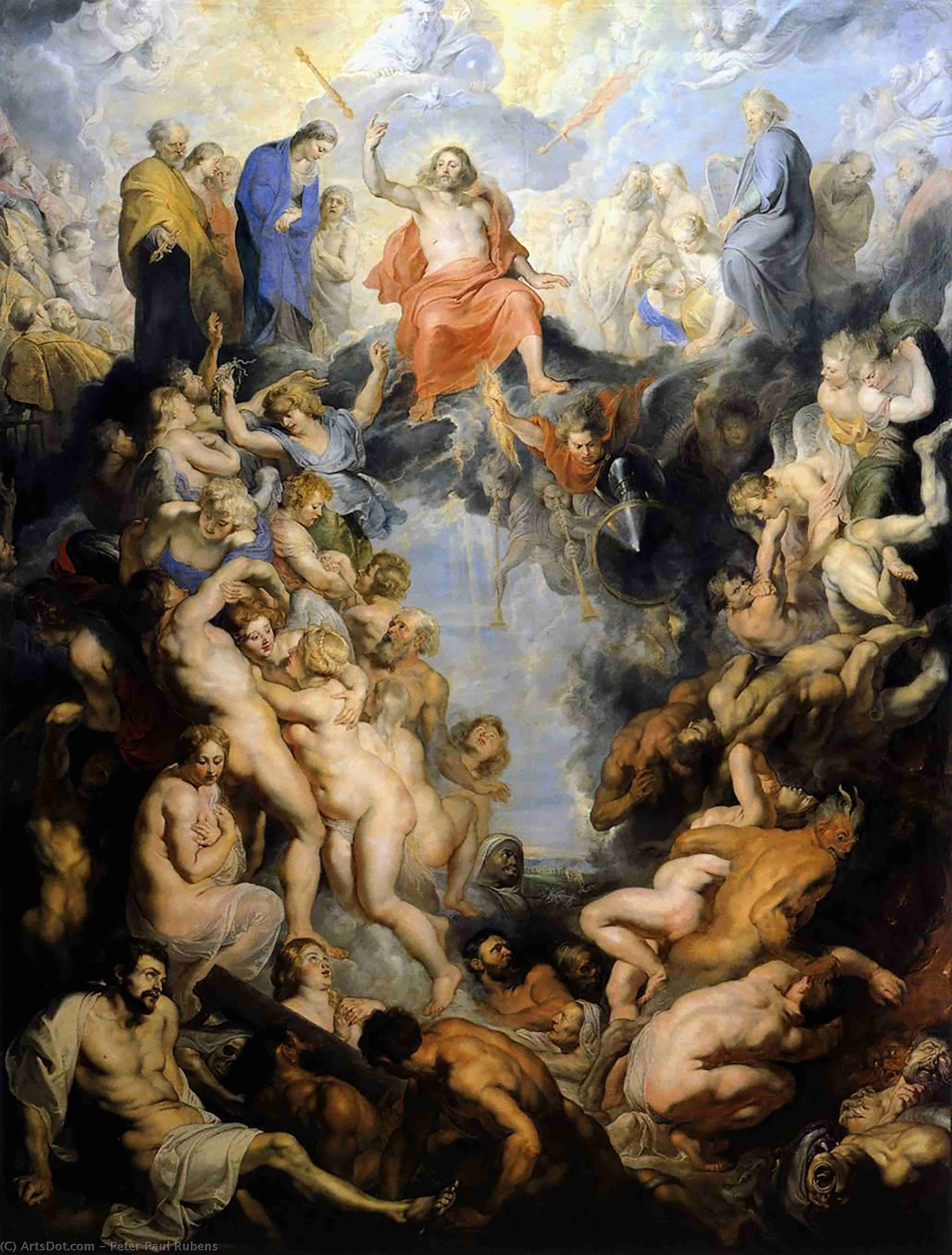 Wikioo.org - The Encyclopedia of Fine Arts - Painting, Artwork by Peter Paul Rubens - The Last Judgement