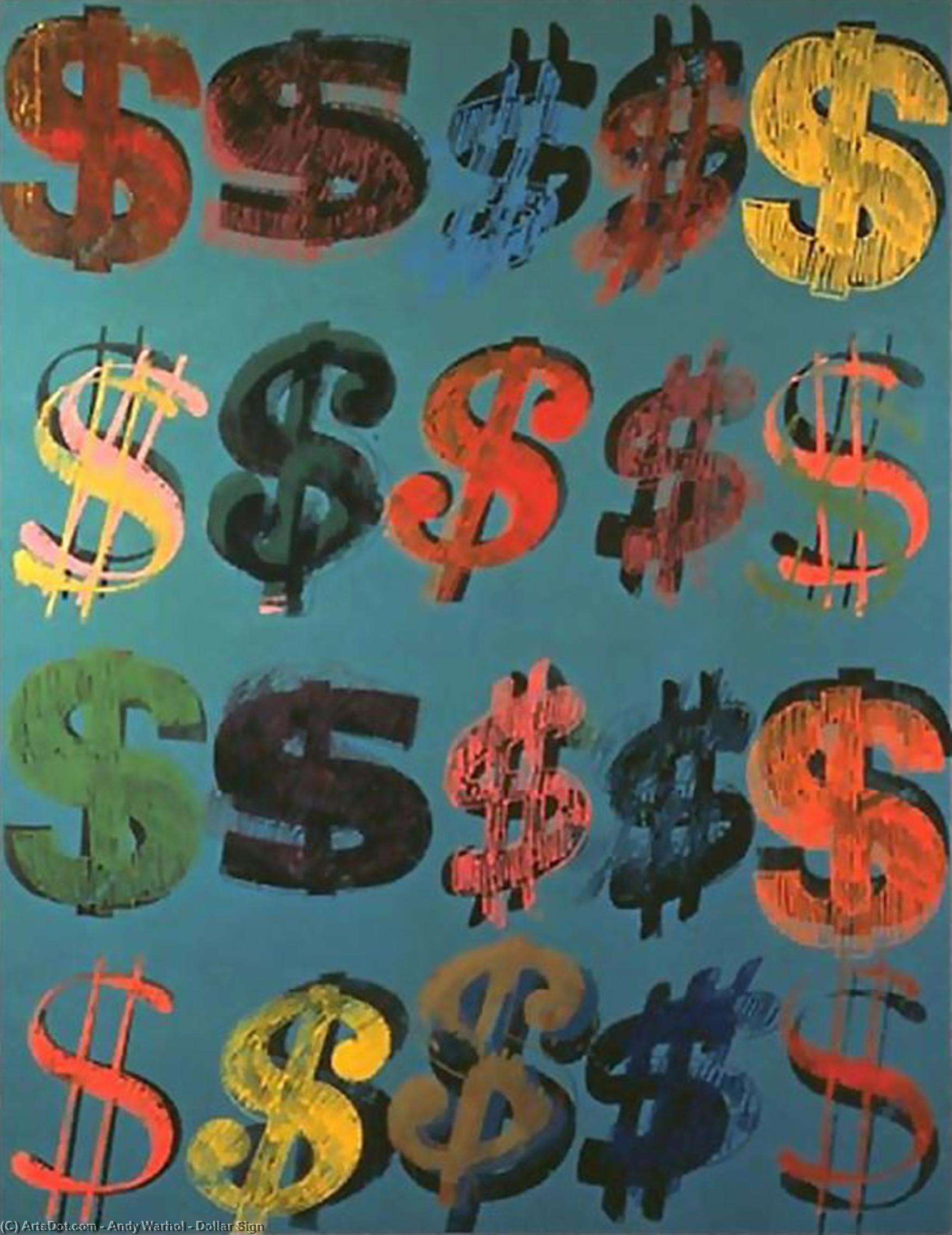 Dollar Sign - Andy Warhol | Wikioo.org - The Encyclopedia of Fine Arts