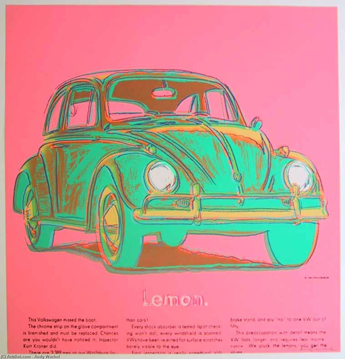 WikiOO.org - Güzel Sanatlar Ansiklopedisi - Resim, Resimler Andy Warhol - Volkswagen