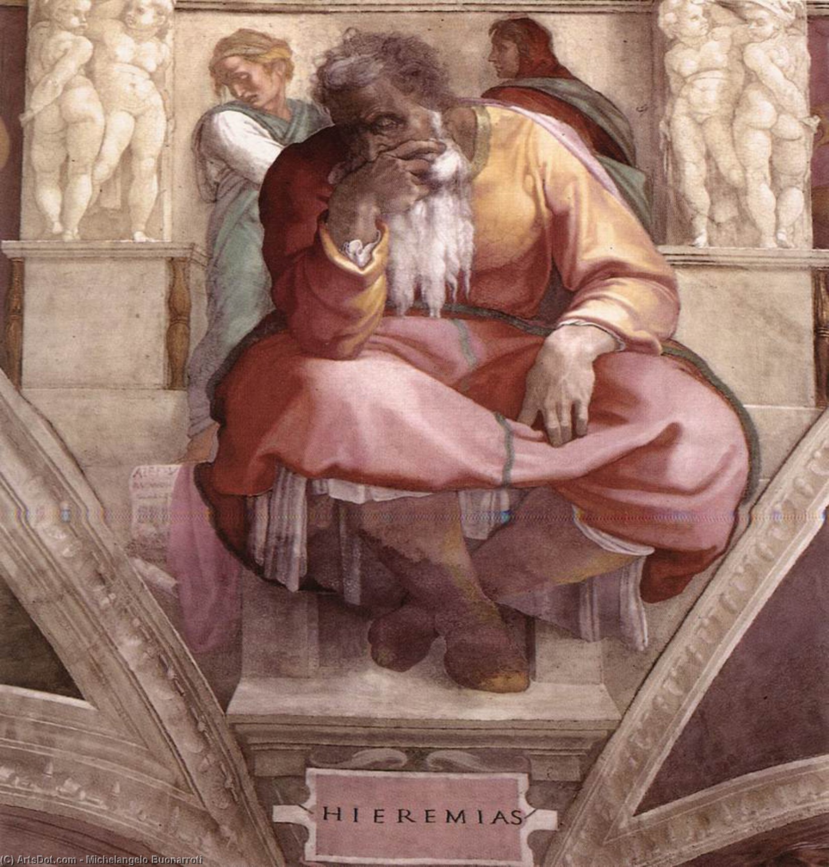 Wikioo.org - สารานุกรมวิจิตรศิลป์ - จิตรกรรม Michelangelo Buonarroti - Jeremiah