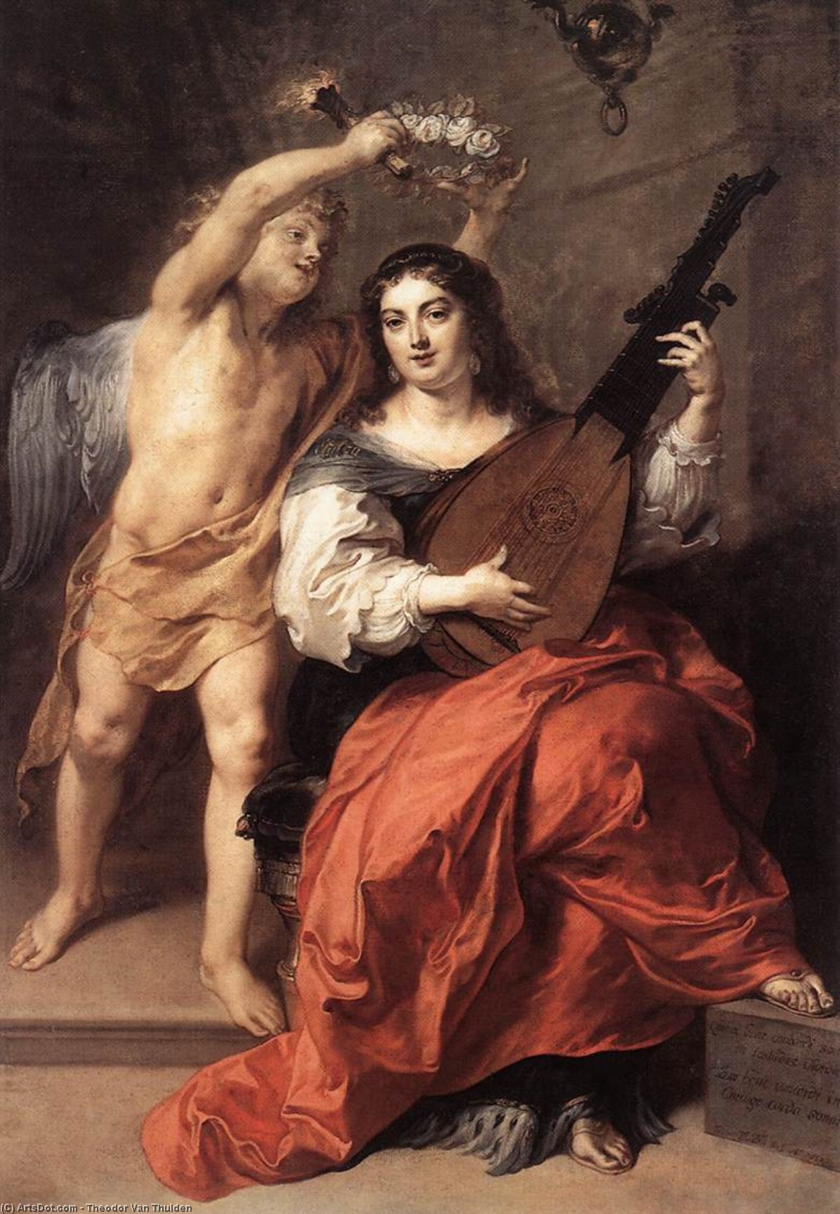 Wikioo.org - The Encyclopedia of Fine Arts - Painting, Artwork by Theodor Van Thulden - Harmony and Marriage