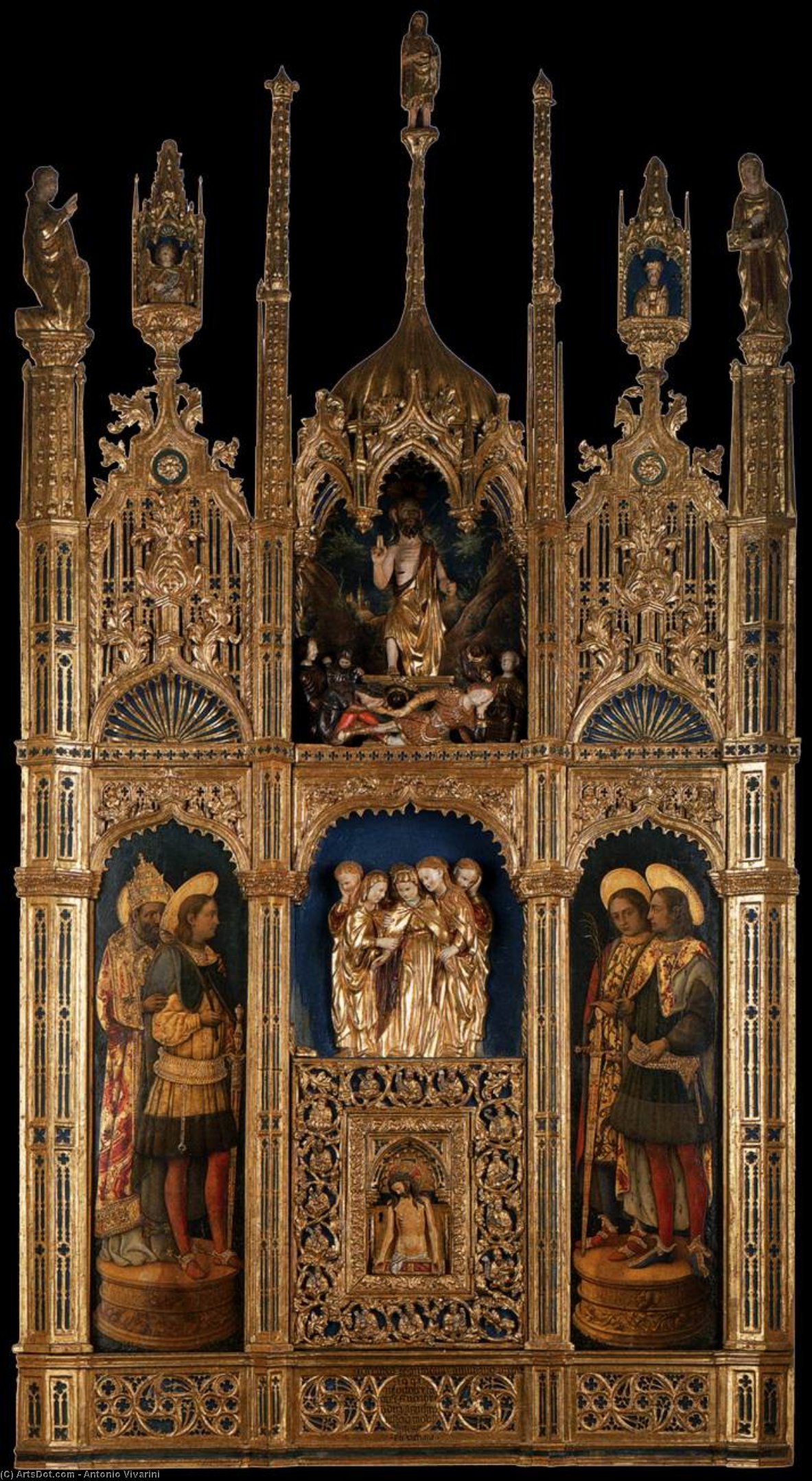 Wikioo.org - The Encyclopedia of Fine Arts - Painting, Artwork by Antonio Vivarini - Polyptych of the Body of Christ