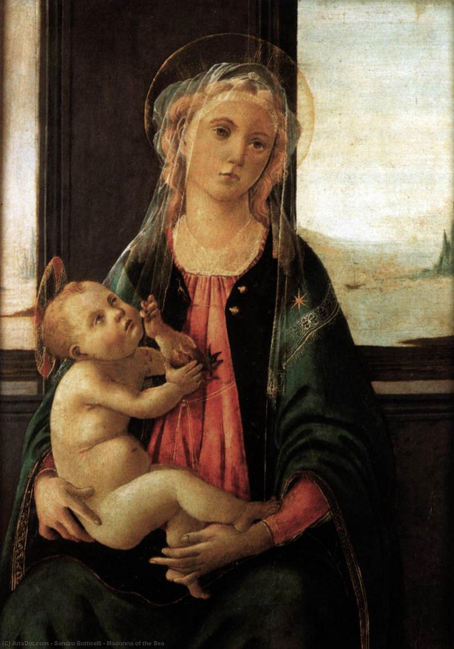 Wikioo.org - The Encyclopedia of Fine Arts - Painting, Artwork by Sandro Botticelli - Madonna of the Sea