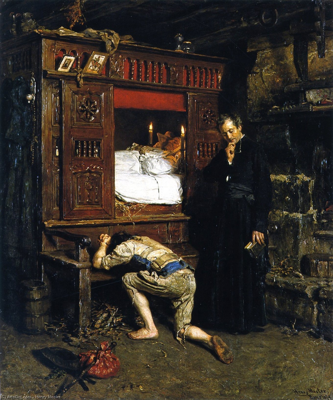 Wikioo.org - The Encyclopedia of Fine Arts - Painting, Artwork by Henry Mosler - The Return of the Prodigal Son