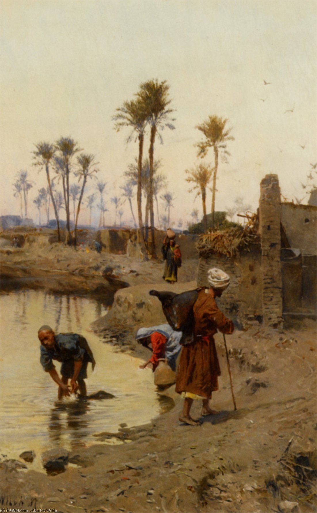 Wikioo.org - The Encyclopedia of Fine Arts - Painting, Artwork by Charles Wilda - The Watercarriers