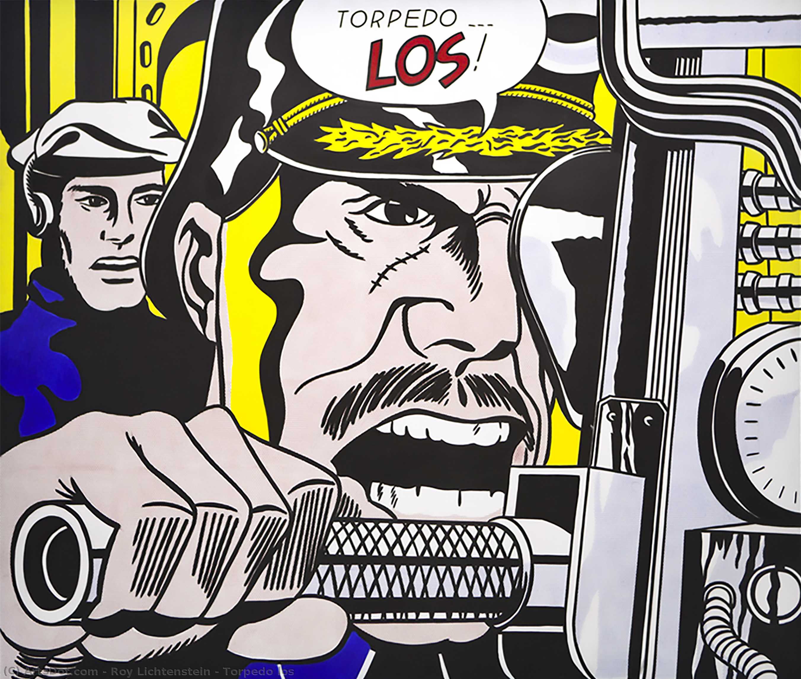 Wikioo.org - The Encyclopedia of Fine Arts - Painting, Artwork by Roy Lichtenstein - Torpedo los