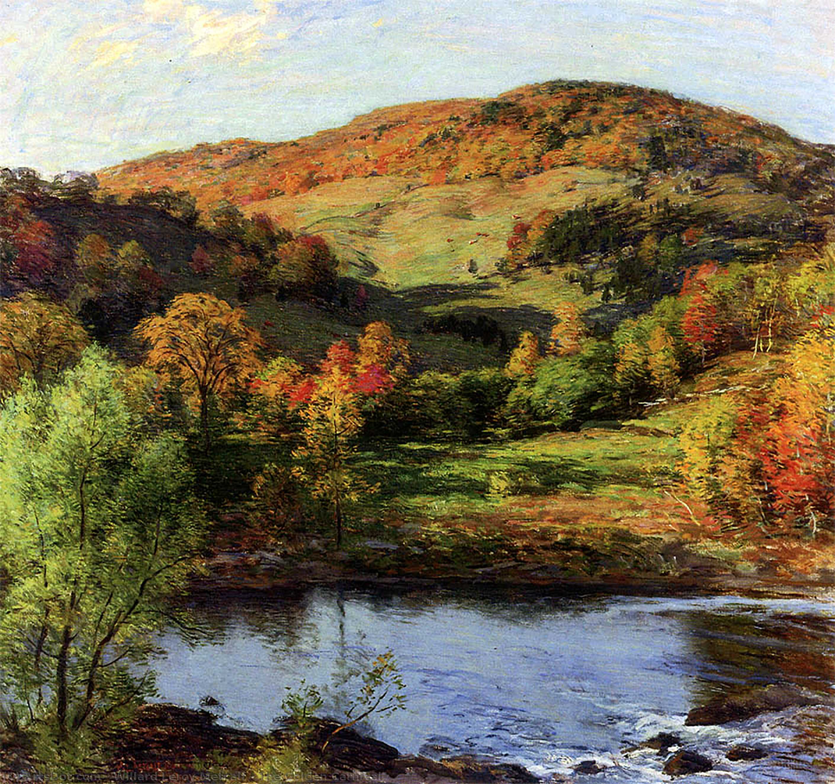 Wikioo.org - The Encyclopedia of Fine Arts - Painting, Artwork by Willard Leroy Metcalf - The Golden Carnival