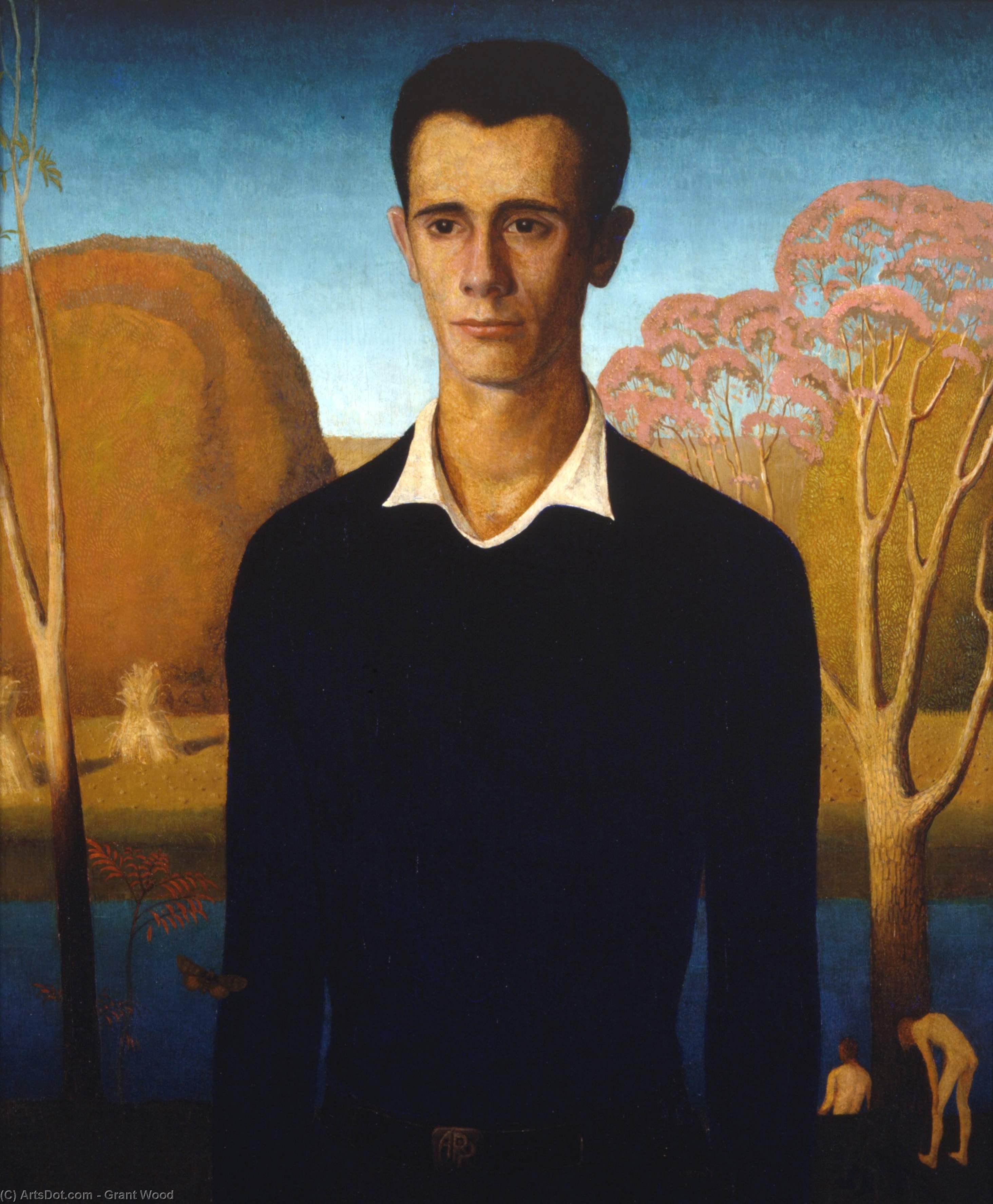 WikiOO.org - Encyclopedia of Fine Arts - Maalaus, taideteos Grant Wood - Arnold Comes of Age