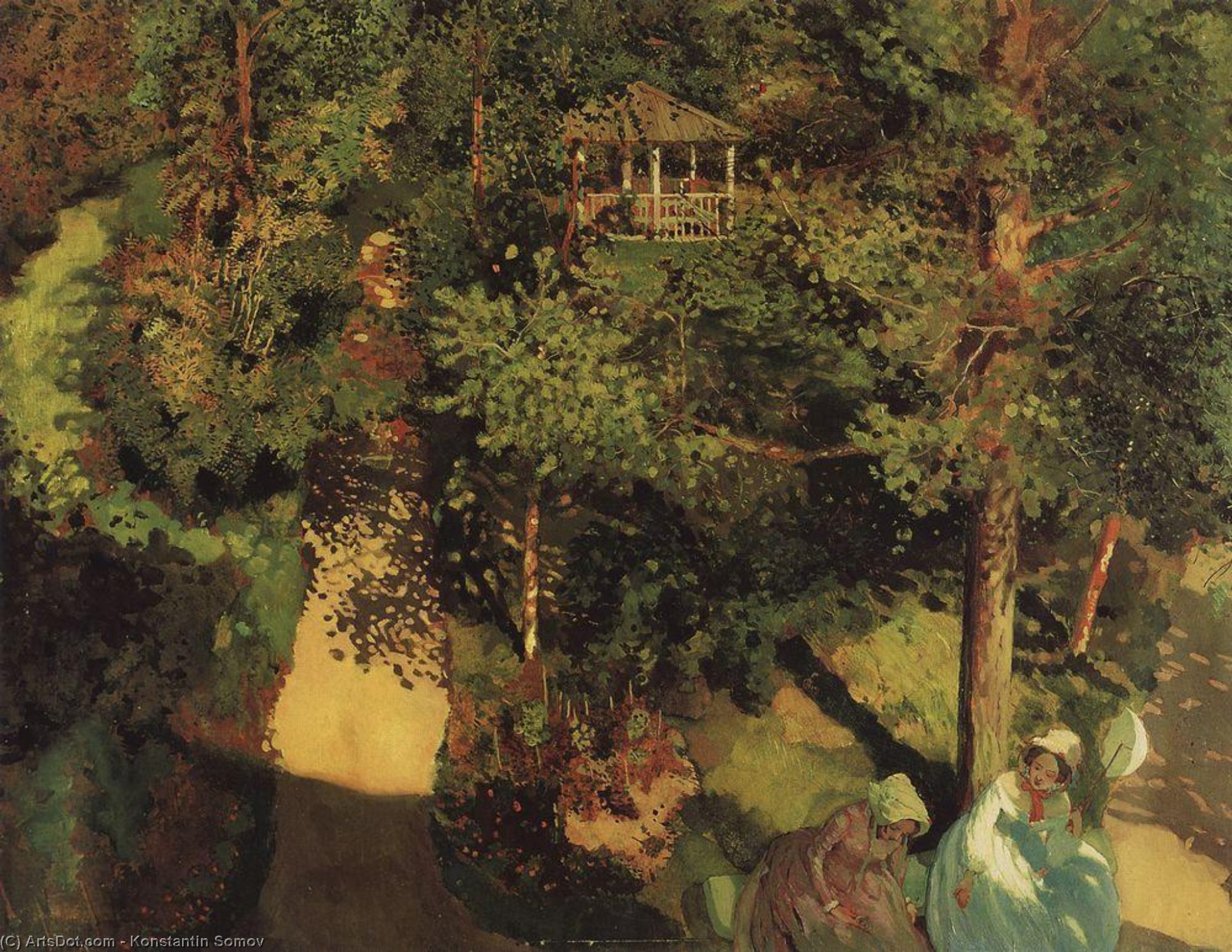 Wikioo.org - The Encyclopedia of Fine Arts - Painting, Artwork by Konstantin Somov - Confidentials