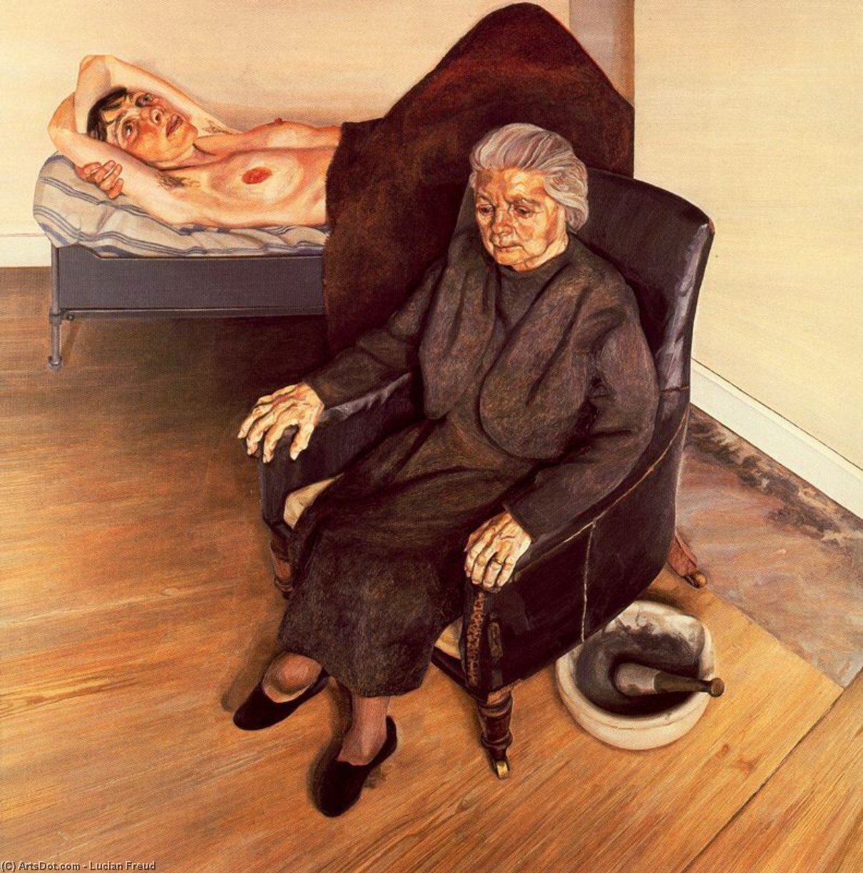 WikiOO.org - Енциклопедия за изящни изкуства - Живопис, Произведения на изкуството Lucian Freud - Large Interior, London W.9.