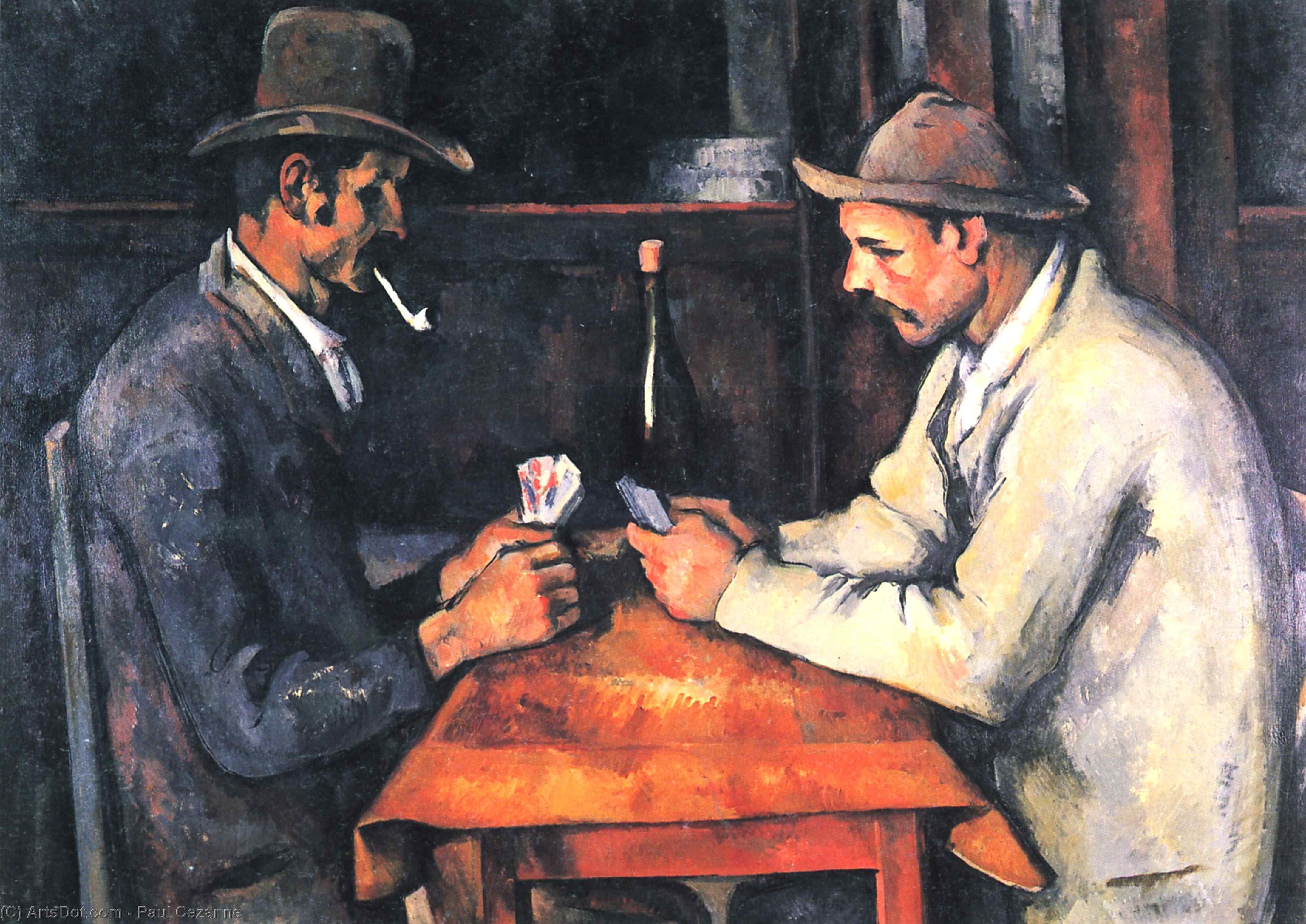 WikiOO.org - Encyclopedia of Fine Arts - Maalaus, taideteos Paul Cezanne - The Card Players