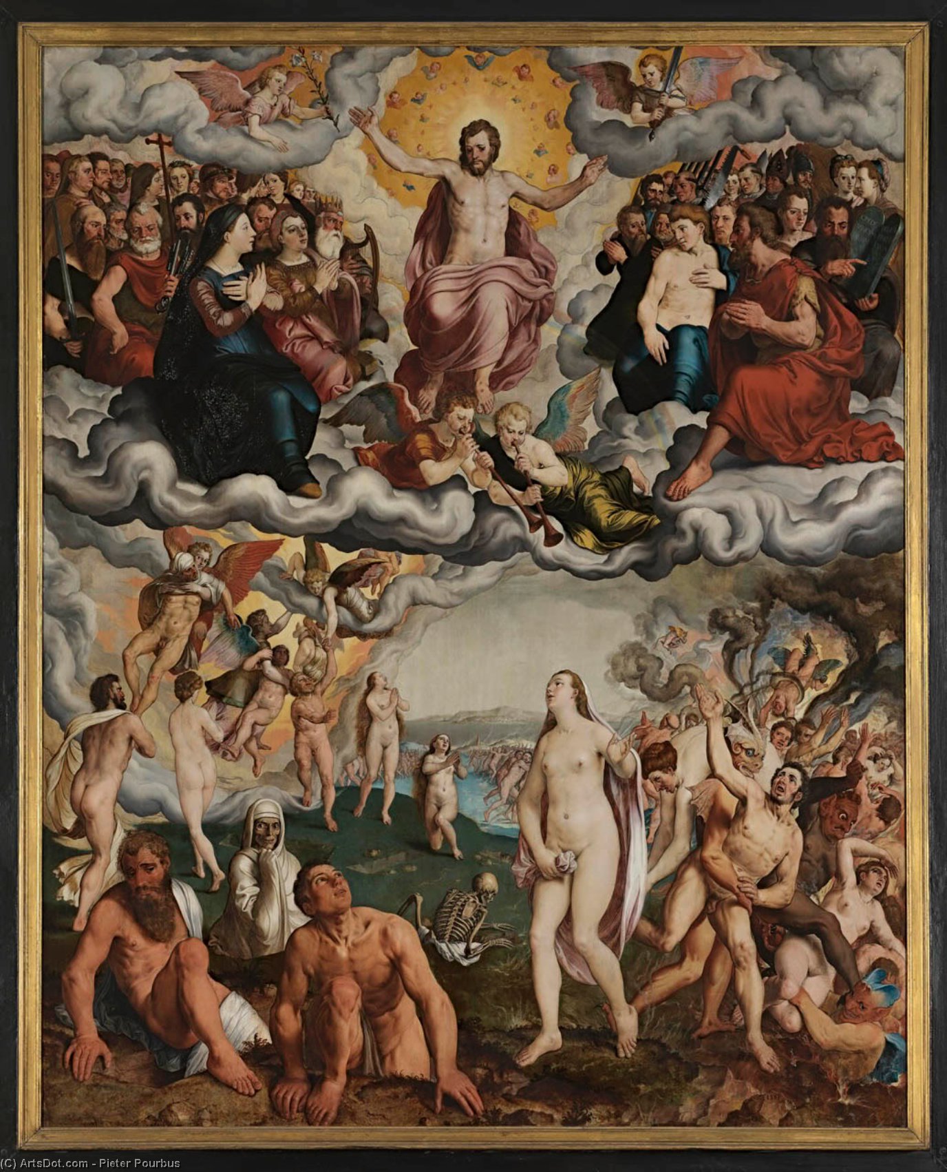 Wikioo.org - The Encyclopedia of Fine Arts - Painting, Artwork by Pieter Pourbus - Last Judgement