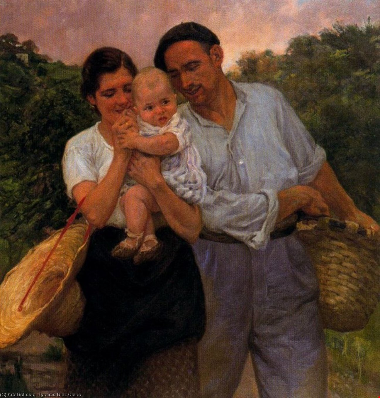 Игнасио Диас Олано картина семья