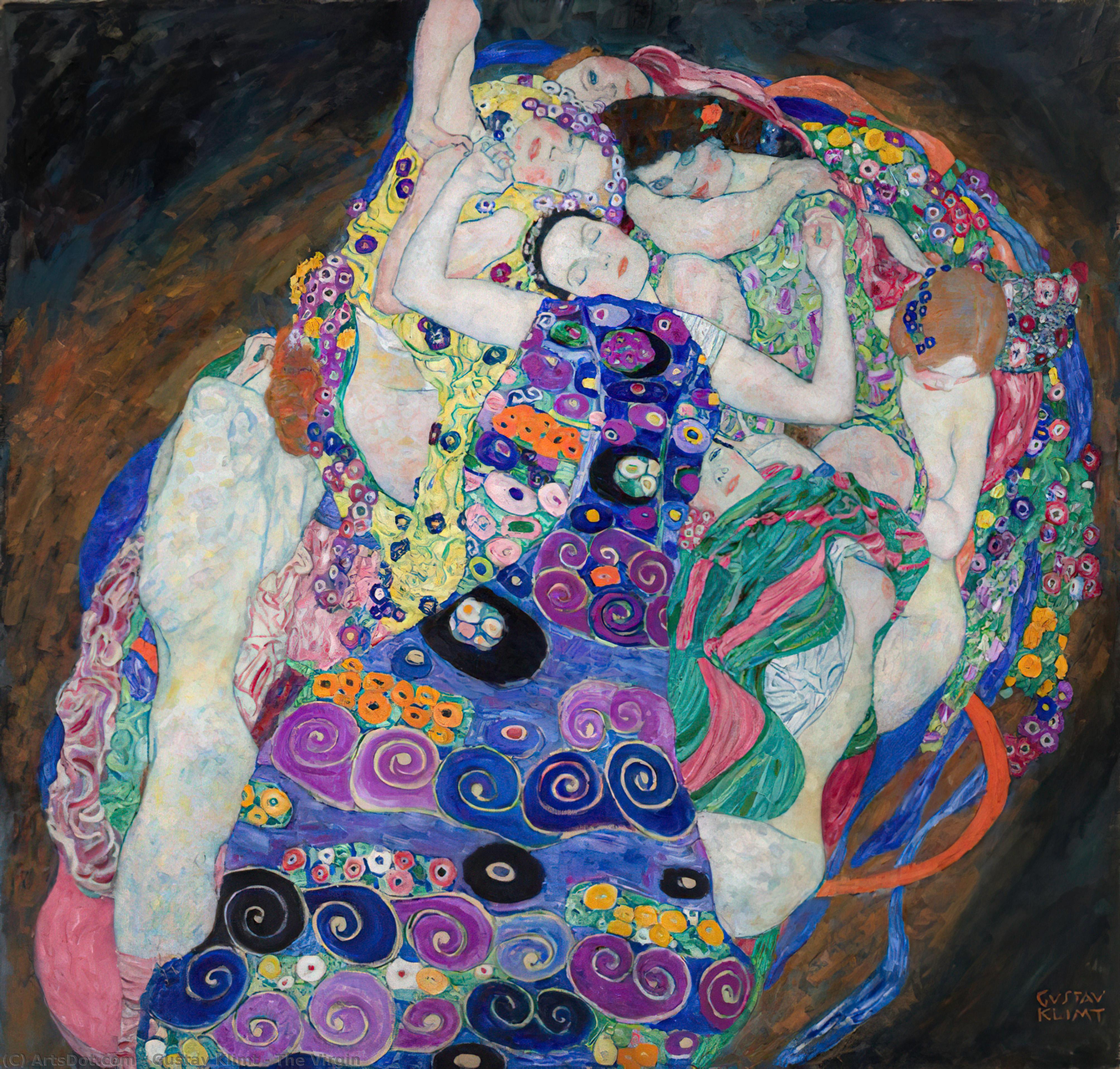 Wikioo.org - The Encyclopedia of Fine Arts - Painting, Artwork by Gustav Klimt - The Virgin