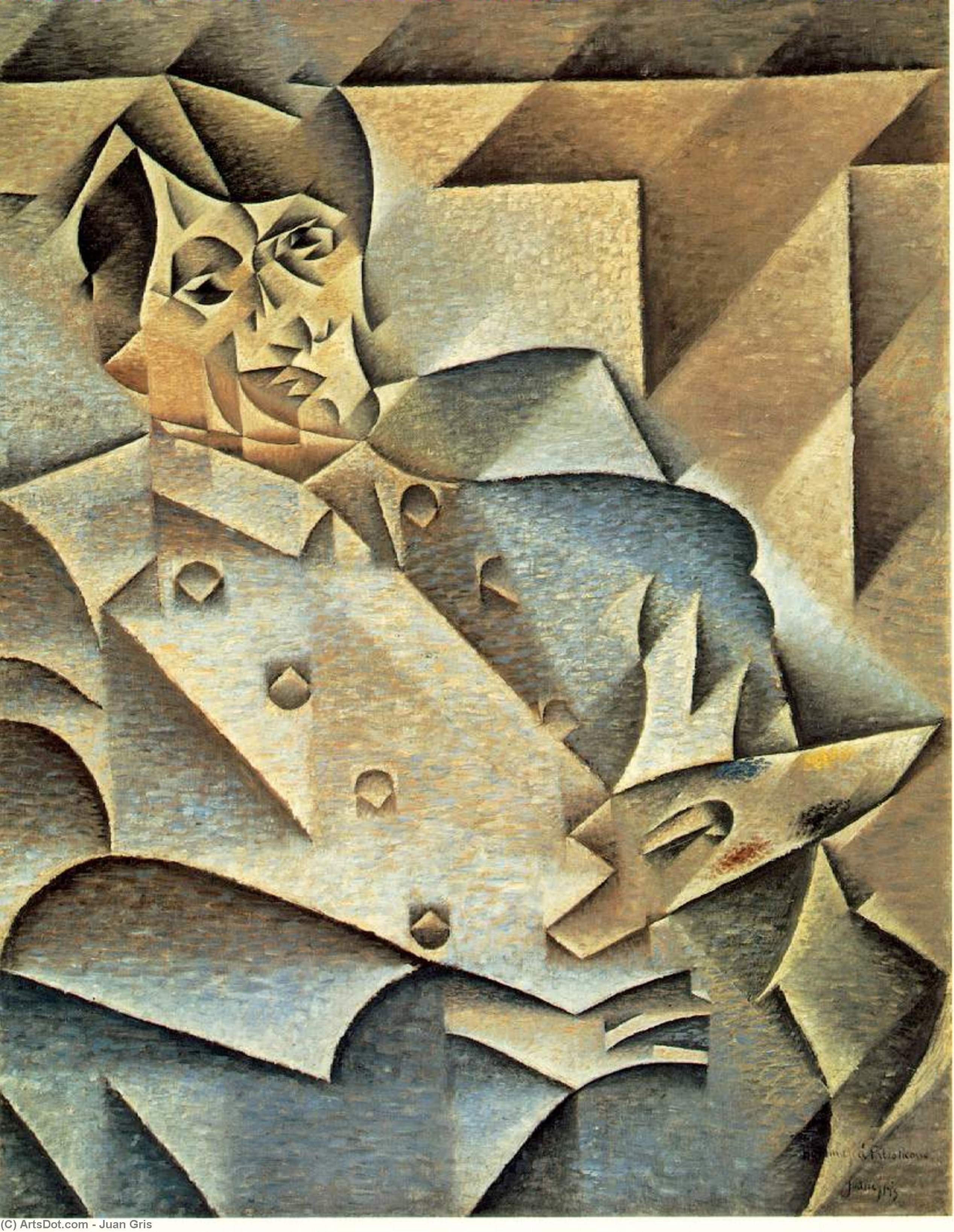 WikiOO.org - Encyclopedia of Fine Arts - Malba, Artwork Juan Gris - Portrait of Picasso - -